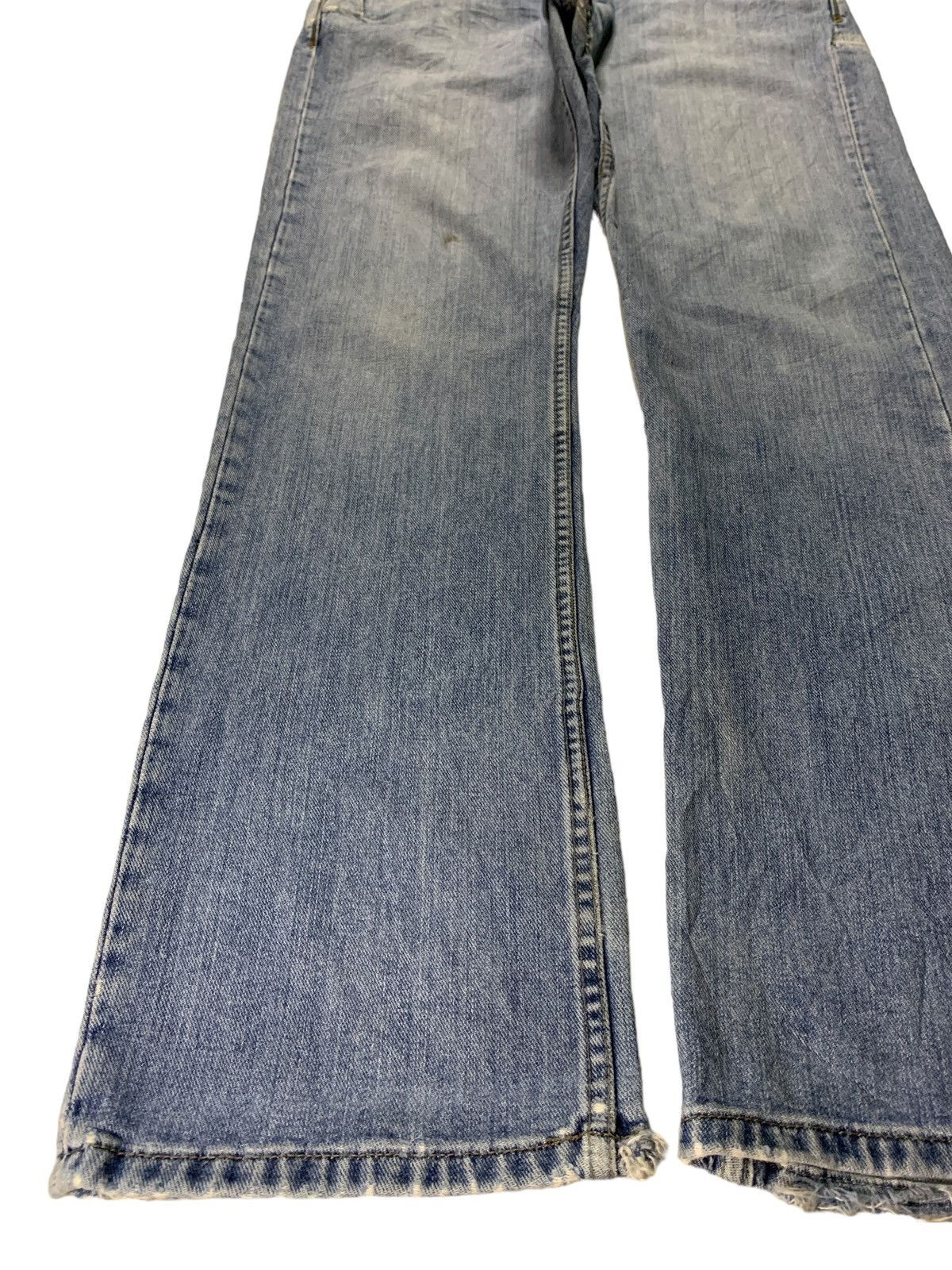 Volcom Vintage Volcom Skate Blue Wash Curve Leg Distress Baggy Jean Size US 34 / EU 50 - 6 Thumbnail