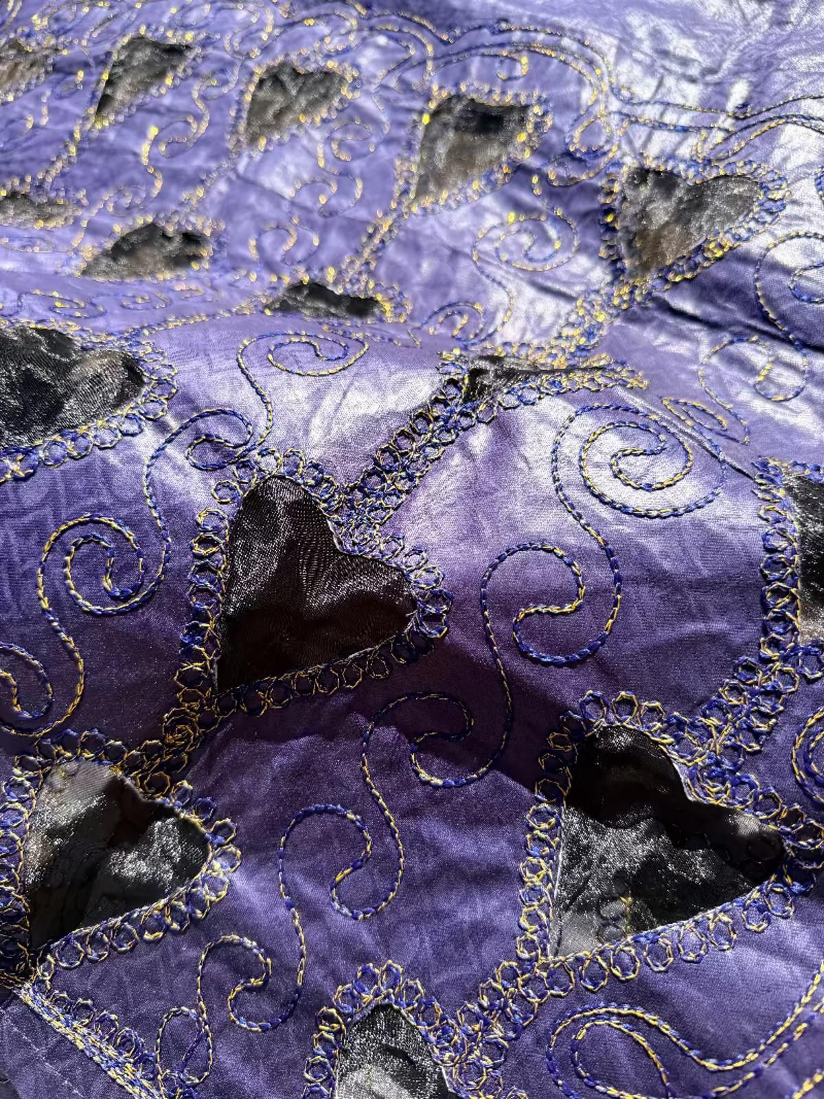 Other Embroidered Artisan Indigo Heart Kaftan 80s Size ONE SIZE - 3 Thumbnail