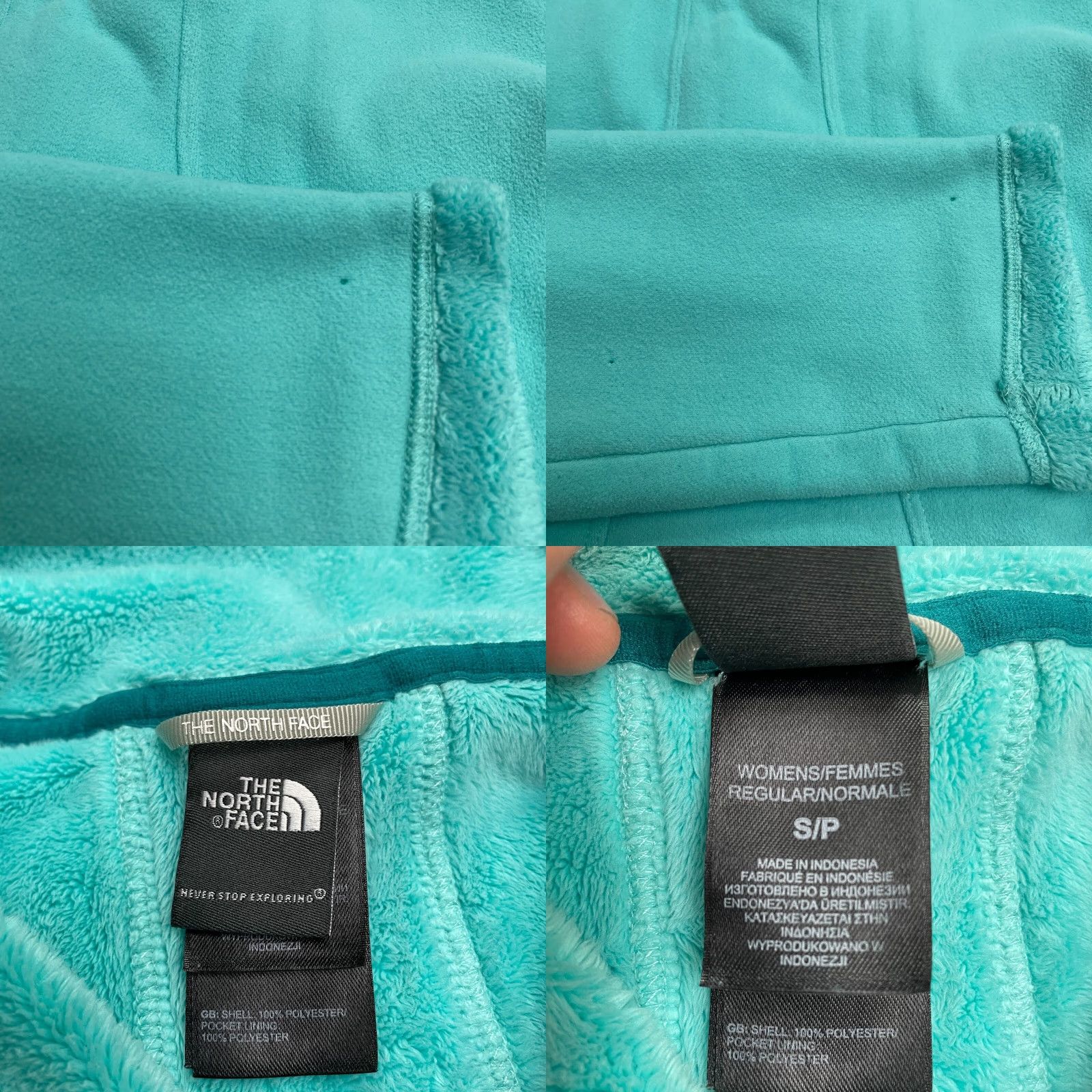 The North Face The North Face Morning Glory Fleece Jacket Womens Small Green Full Zip Outdoor Size S / US 4 / IT 40 - 9 Thumbnail