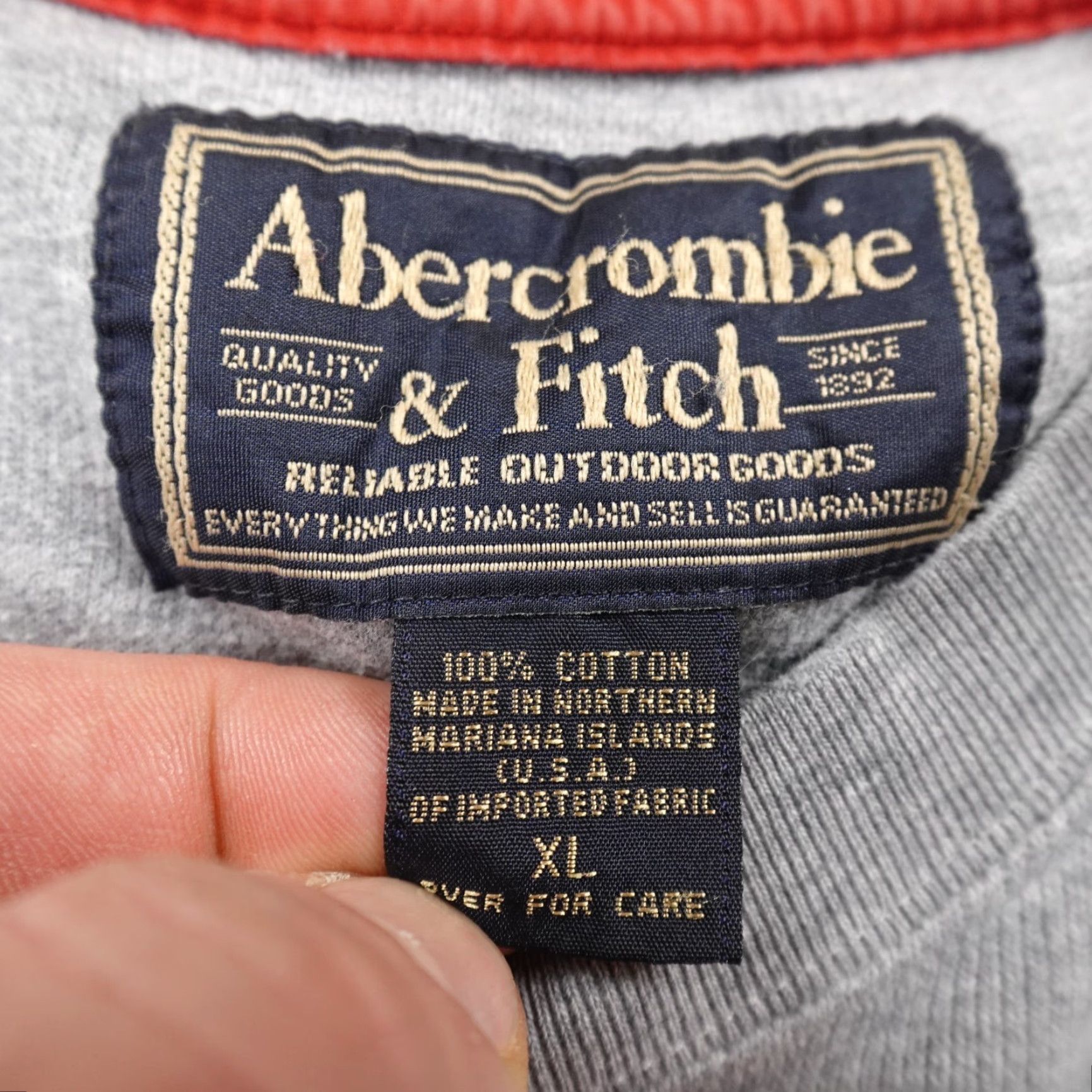 Abercrombie & Fitch VTG Abercrombie Fitch Sweater Mens XL Gray Knit Pullover Sweatshirt 90s Y2K USA Size US XL / EU 56 / 4 - 5 Thumbnail