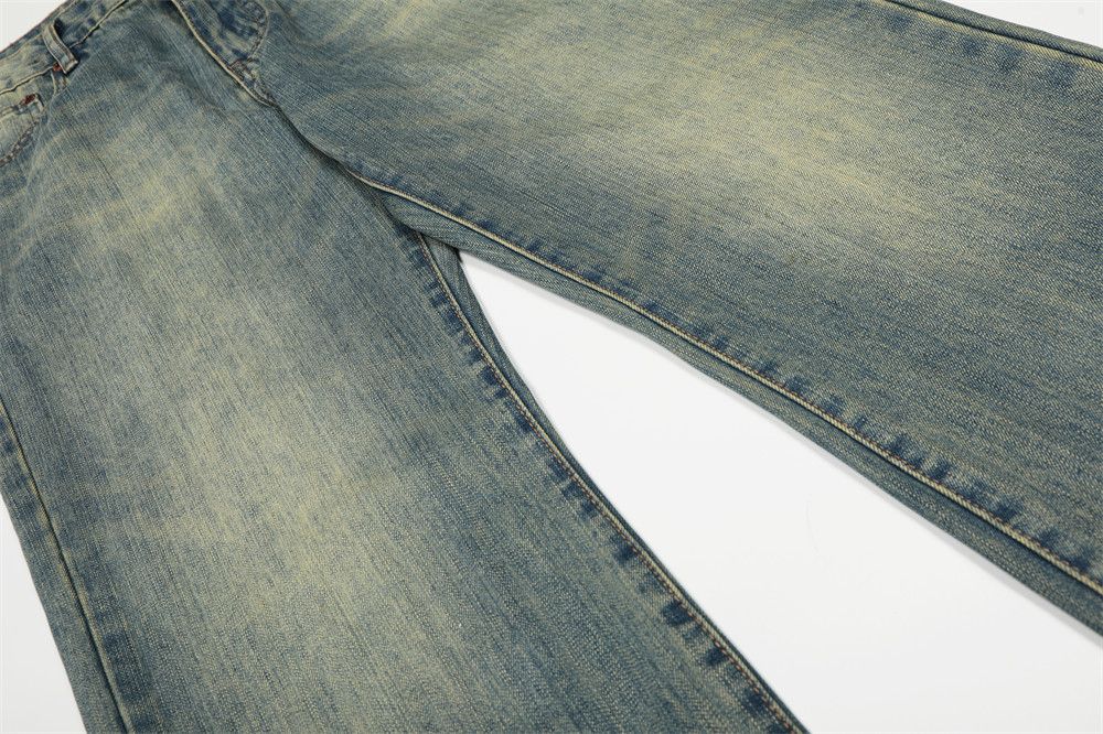 Vintage Retro distressed casual punk gradient washed denim jeans Size US 32 / EU 48 - 4 Thumbnail