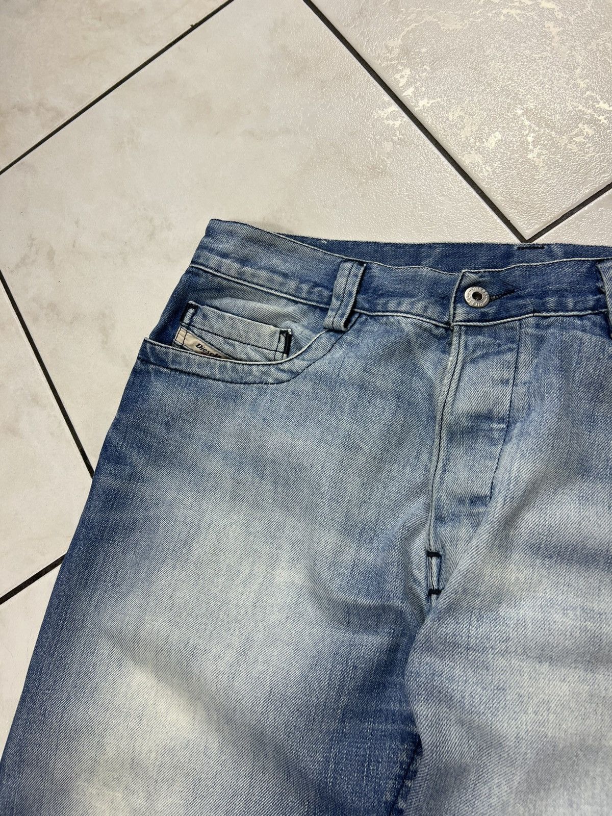 Diesel Vintage Diesel Rivec y2k distressed denim washed jeans pants Size US 33 - 9 Thumbnail
