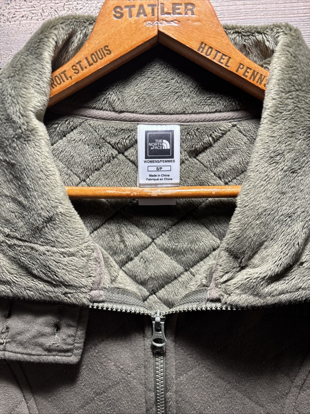 The North Face The North Face M MintGreen Quilted Full Zip Jacket sz P Size S / US 4 / IT 40 - 2 Thumbnail