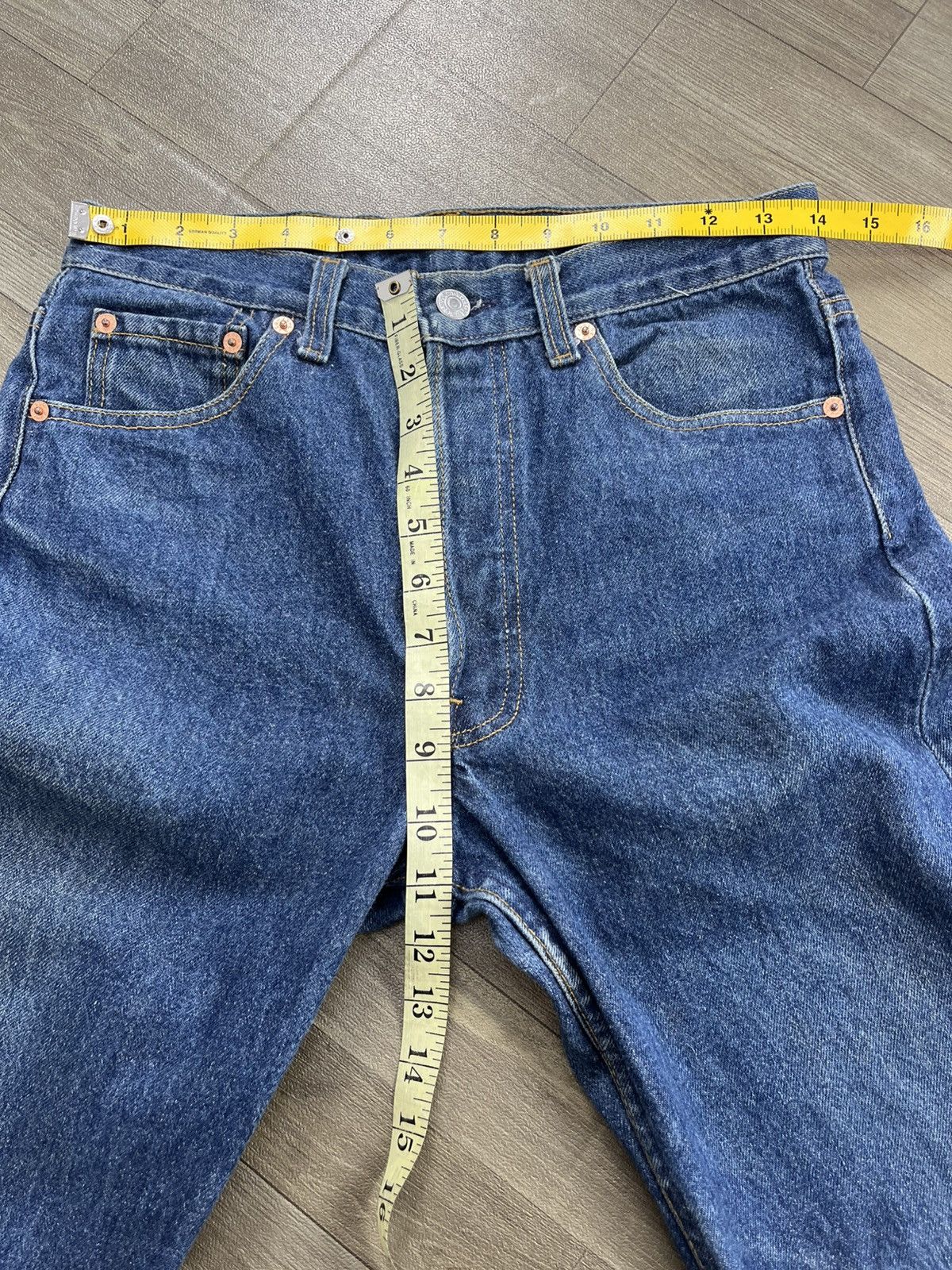 Levi's Vintage Clothing 🇺🇸1990s Vintage Levis 501XX 30x36 Straight Leg Blue Jeans Size US 30 / EU 46 - 20 Thumbnail