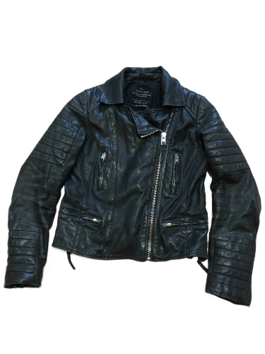 Allsaints Vintage Allsaints Black Leather Jacket Size 6 Size M / US 6-8 / IT 42-44 - 1 Thumbnail