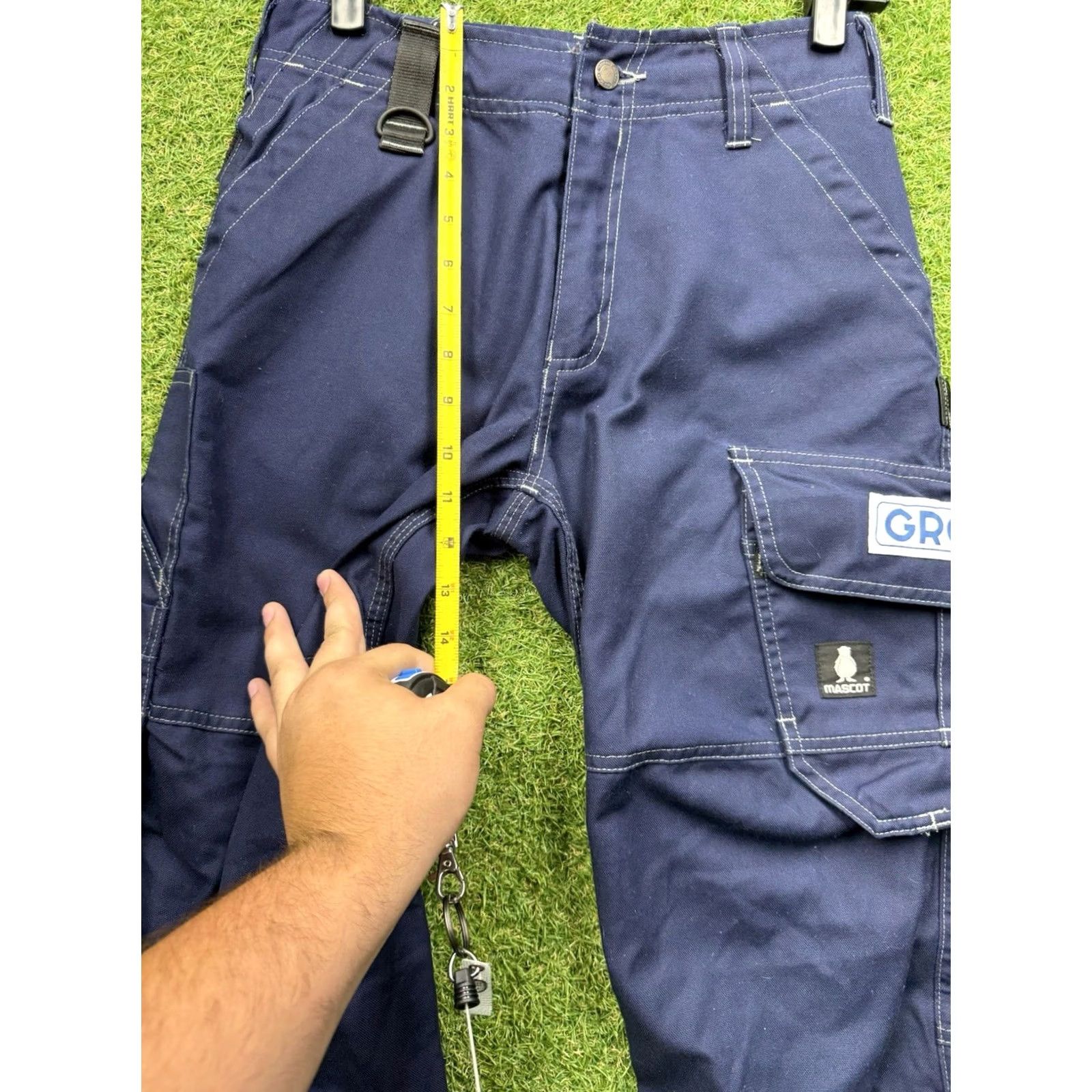 Vintage Mascot Mens Pants Cargo Pockets Workwear Blue 28x30 Regular Front Flat Relaxed Vintage No NWOT" Size US 28 / EU 44 - 4 Thumbnail