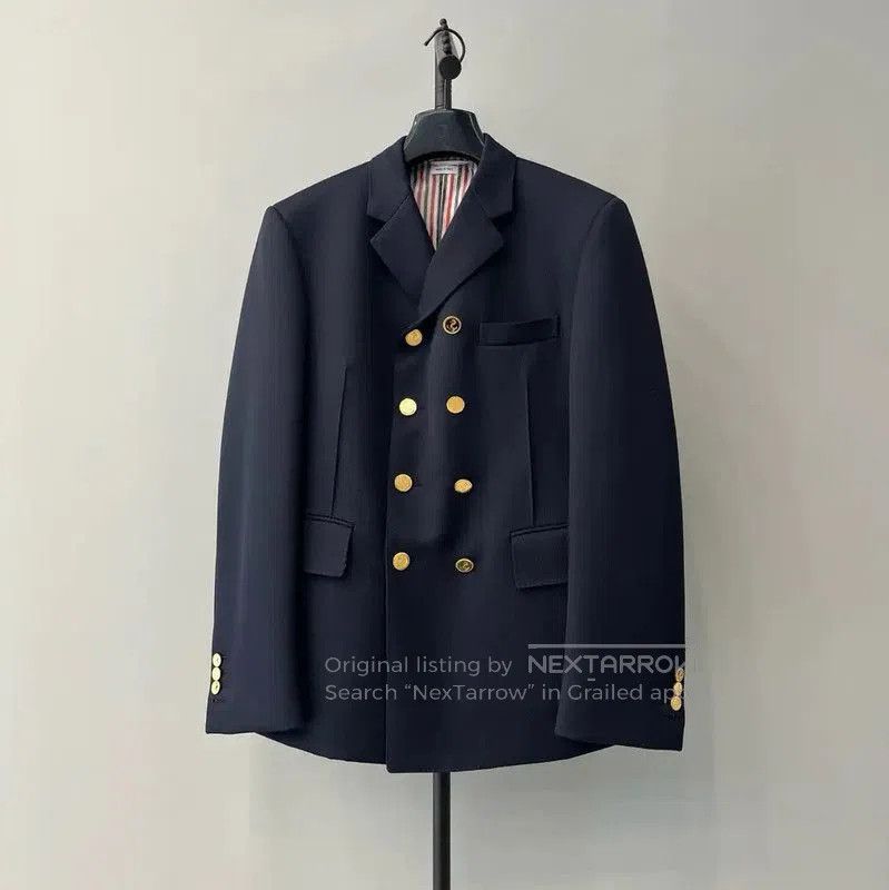 Thom Browne Thom Browne Blue Wool Women's Jacket . Size XS / US 0-2 / IT 36-38 - 1 Thumbnail