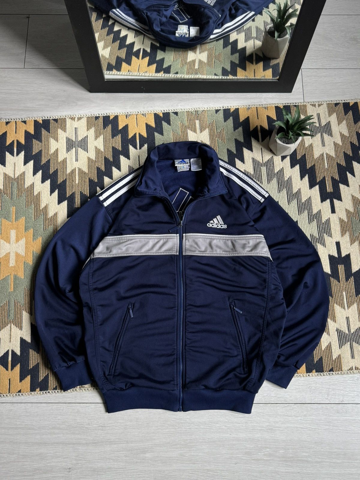 Adidas Vintage Adidas Retro 3 Stripes Y2K Track Jacket Size US M / EU 48-50 / 2 - 3 Thumbnail