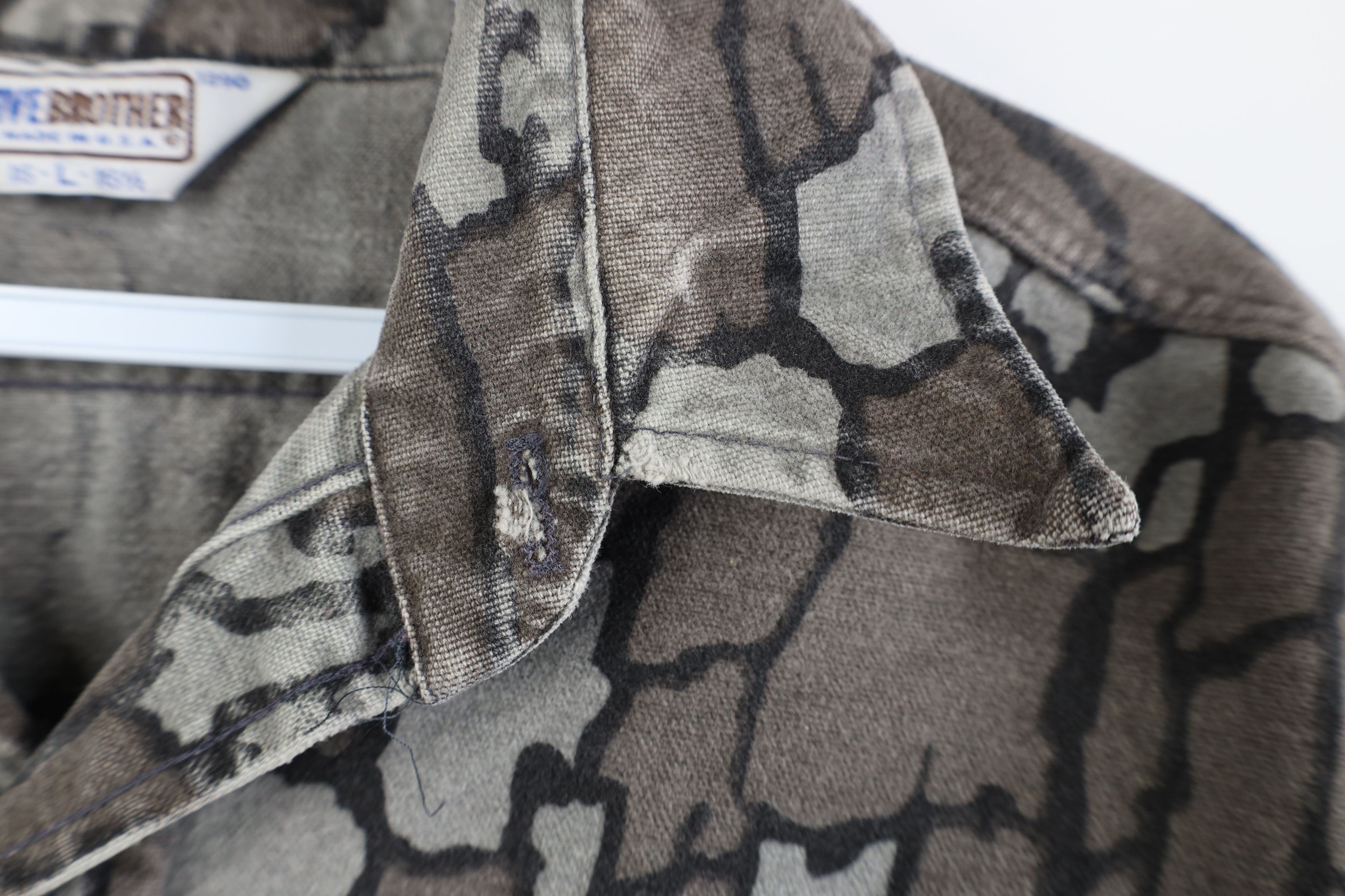 FiveBrother Vintage 70s Five Brother Chamois Cloth Button Shirt USA Size US L / EU 52-54 / 3 - 9 Thumbnail