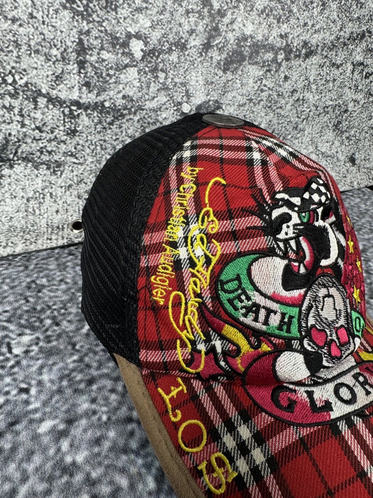 Ed Hardy Ed Hardy by Christian Audigier Cap Death Or Glory Y2K Size ONE SIZE - 4 Thumbnail