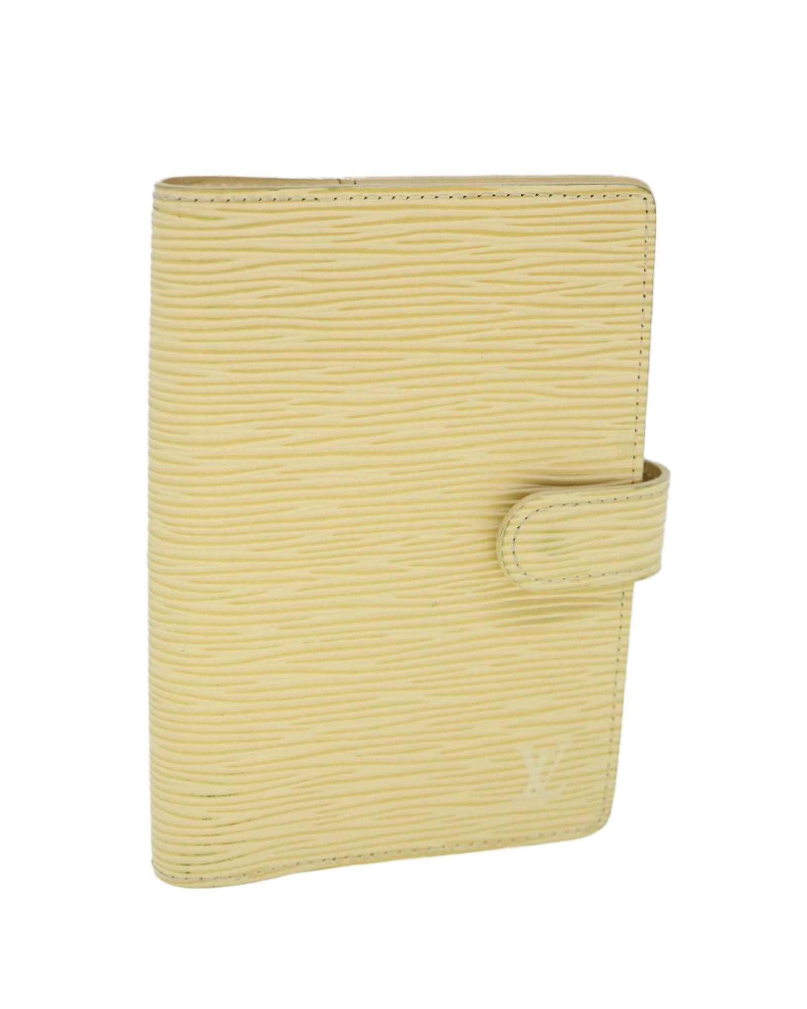 image of Louis Vuitton Epi Leather Day Planner Cover in Vanilla, Women's