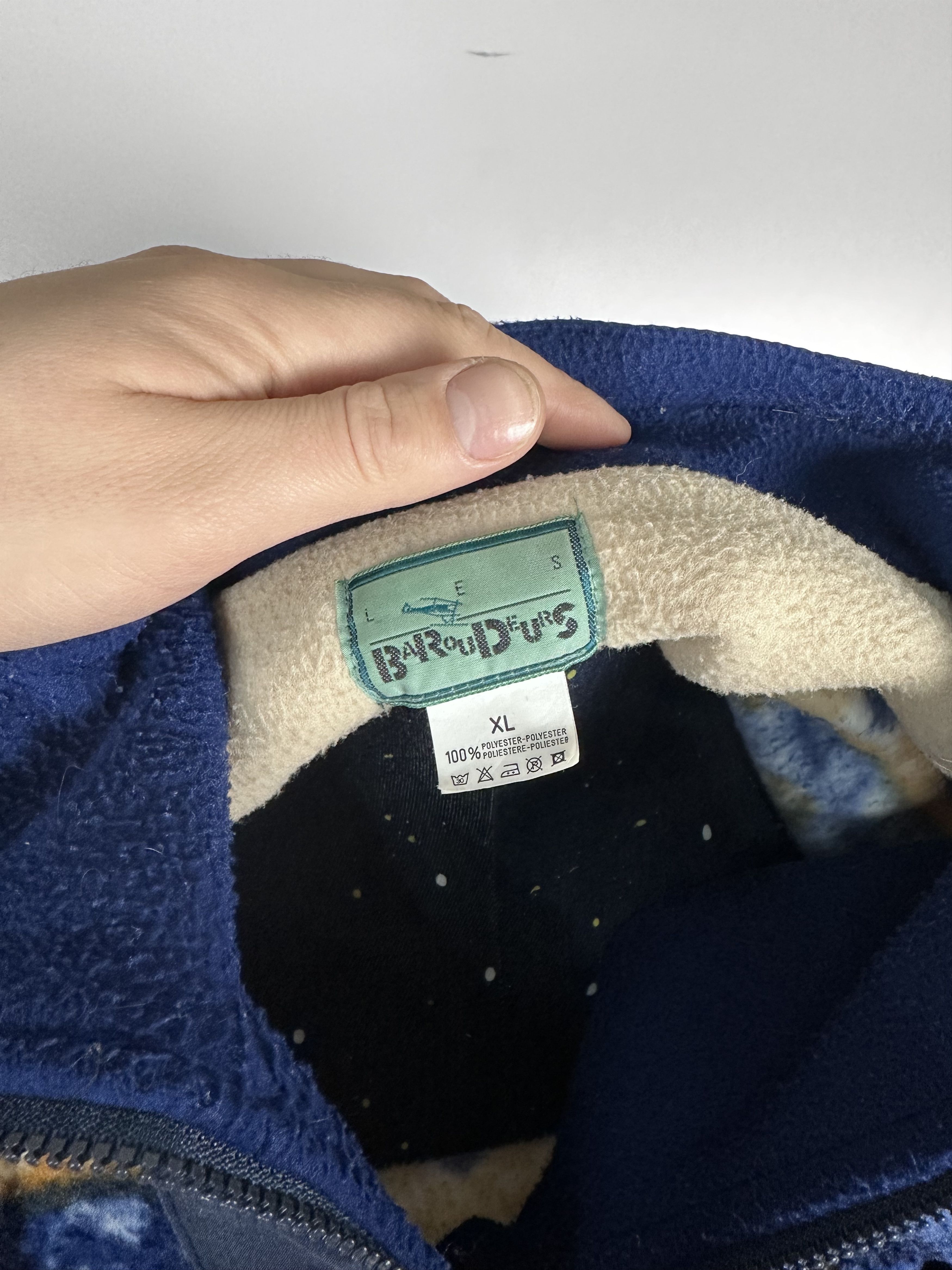 Vintage vintage FLEECE Jacket sweater 1/4 Zip Size XL 90s jumper Size US XL / EU 56 / 4 - 8 Thumbnail