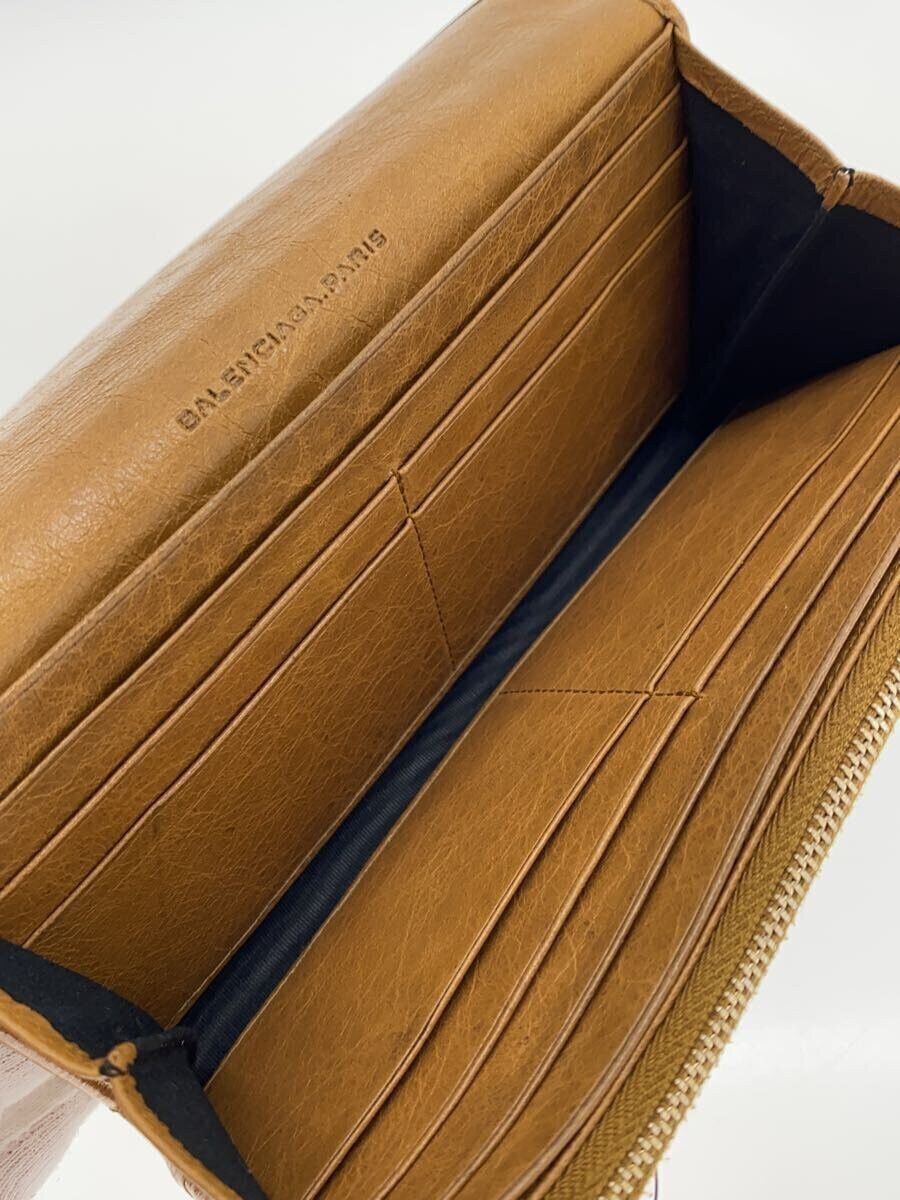 Balenciaga Balenciaga Leather Long Wallet Beige Size ONE SIZE - 6 Thumbnail