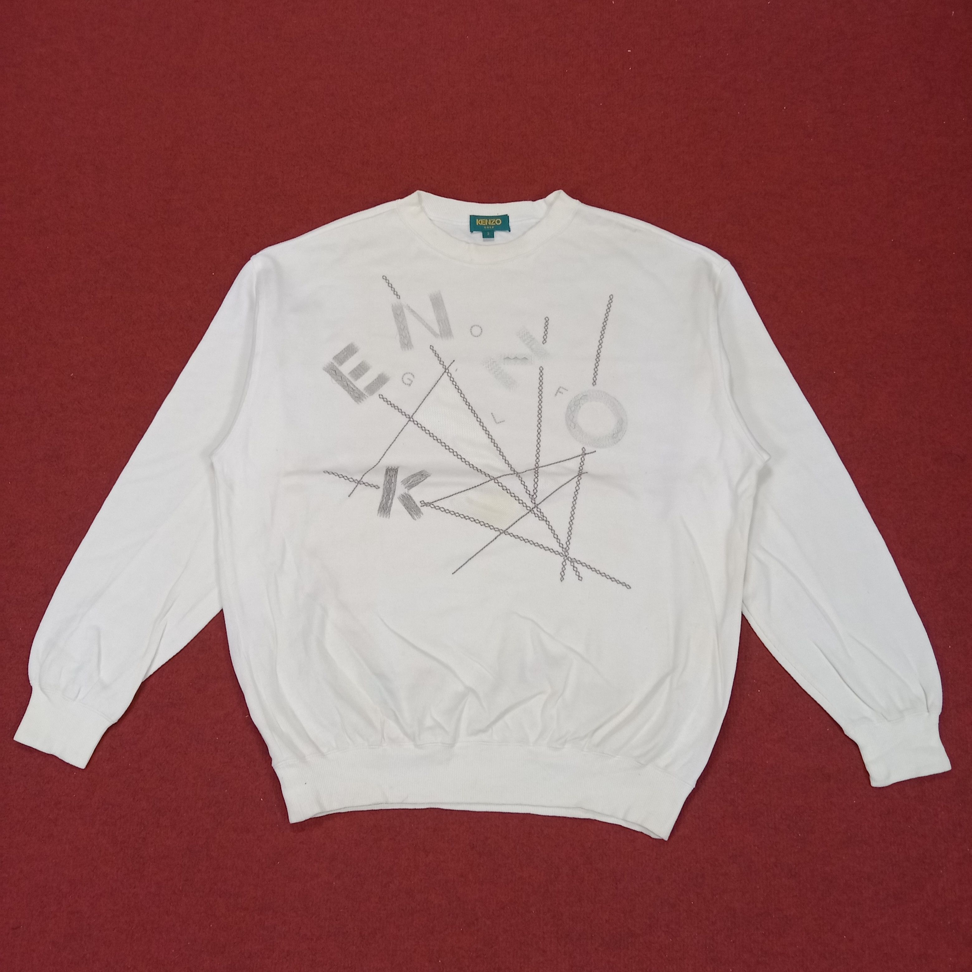Japanese Brand × Kenzo × Vintage Kenzo Golf Japanese Brand Streetwear Style Sweatshirt Size US L / EU 52-54 / 3 - 1 Thumbnail