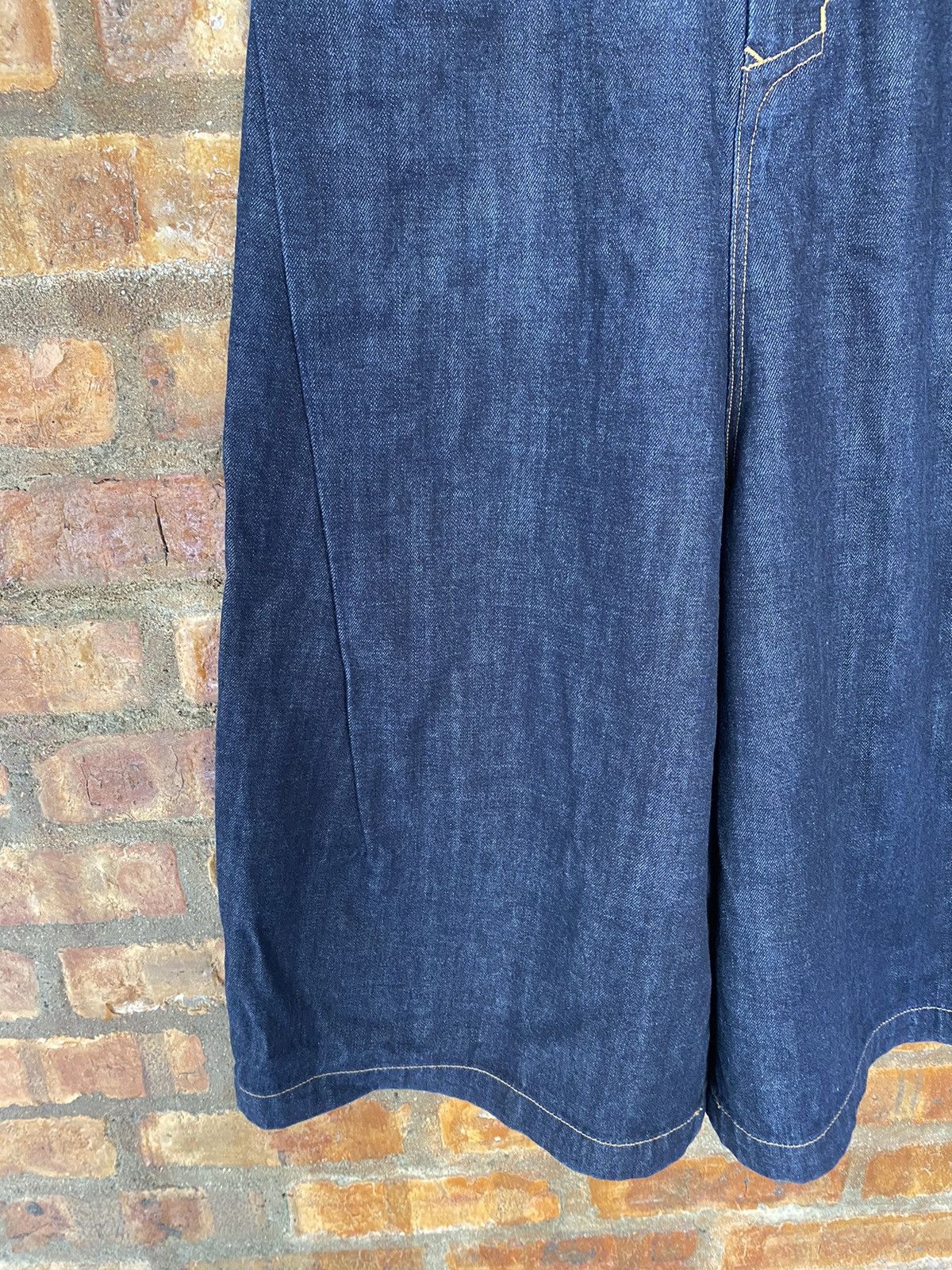 Vtg Zucca by Issey Miyake Baggy Wide Leg half selvedge pants