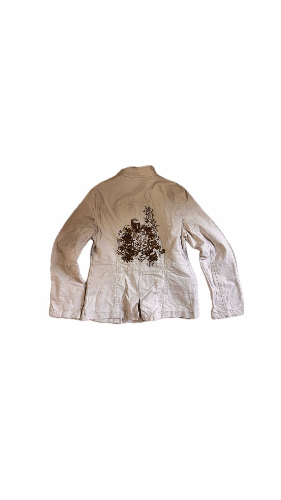 Morgan De Toi Rare Morgan de Toi White Denim jacket with Gold 1982 print Size M / US 6-8 / IT 42-44 - 1 Thumbnail