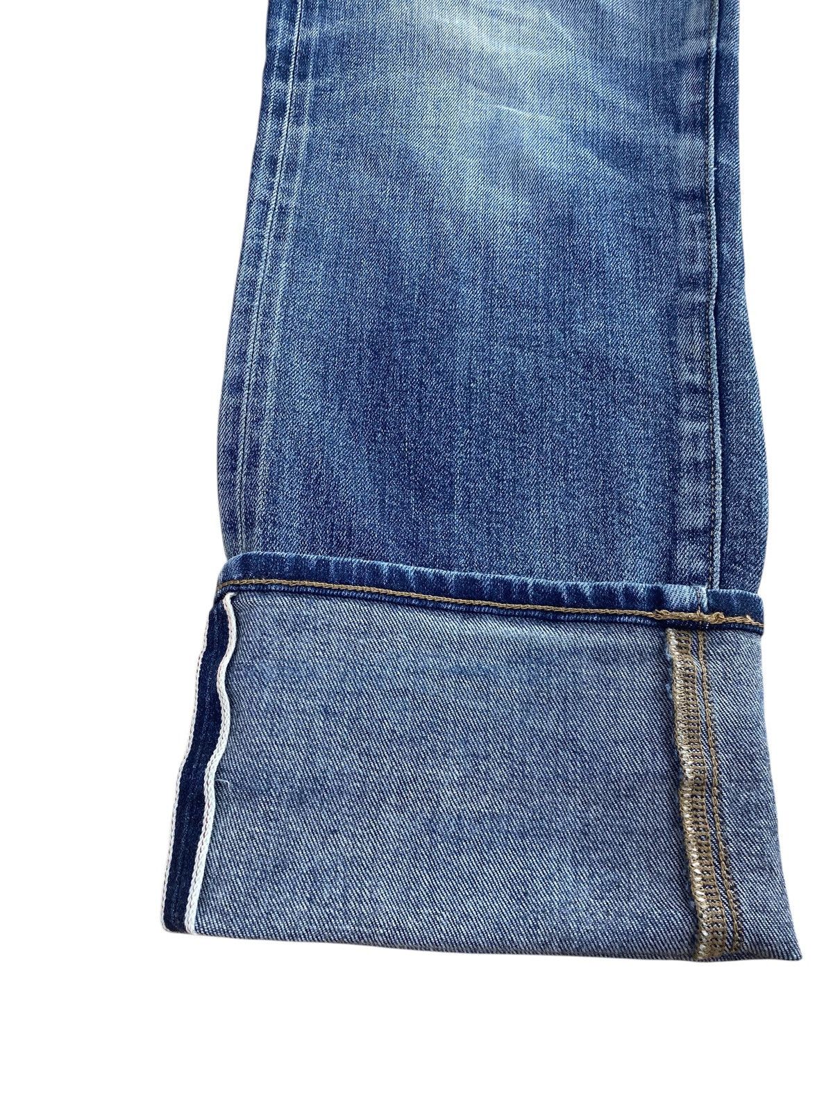 Uniqlo Uniqlo X Selvage Faded Blue Wash Style Ripped Jean Size US 32 / EU 48 - 6 Thumbnail