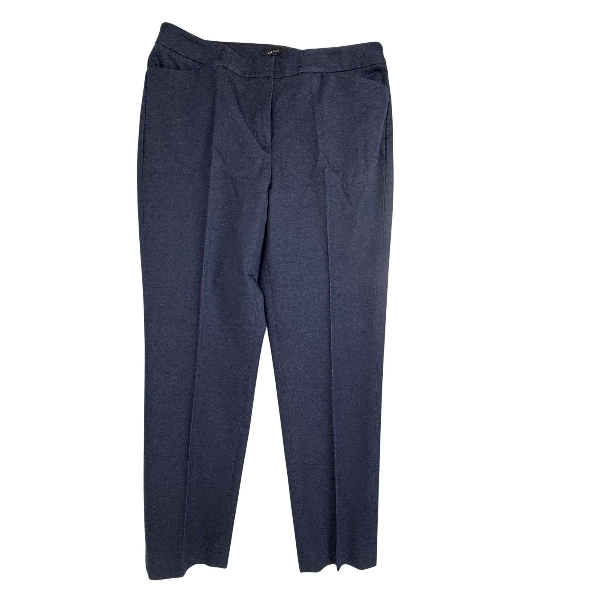 Other Halogen Women's Crop Pants Trousers Classic Straight-Leg Blu Size 28" / US 6 / IT 42 - 1 Thumbnail