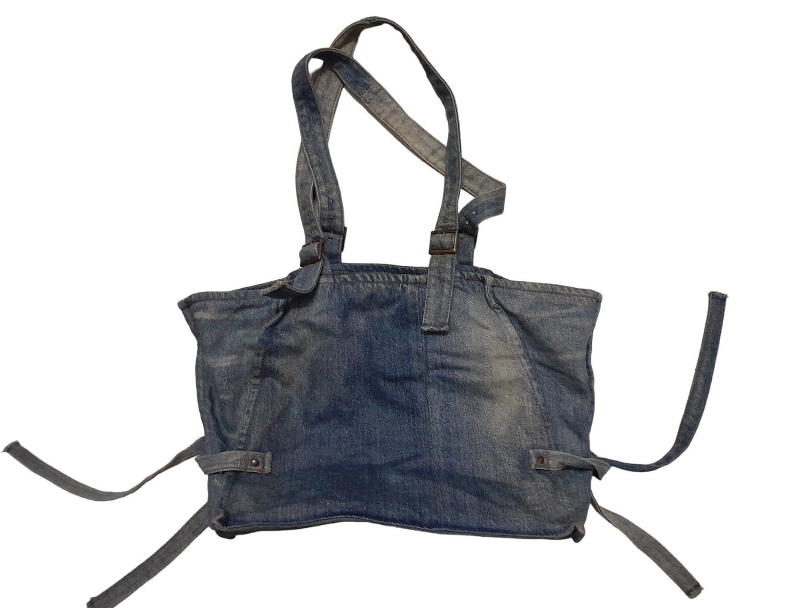 Japanese Brand RNA Bondage Denim Bag (E523) Size ONE SIZE - 2 Thumbnail
