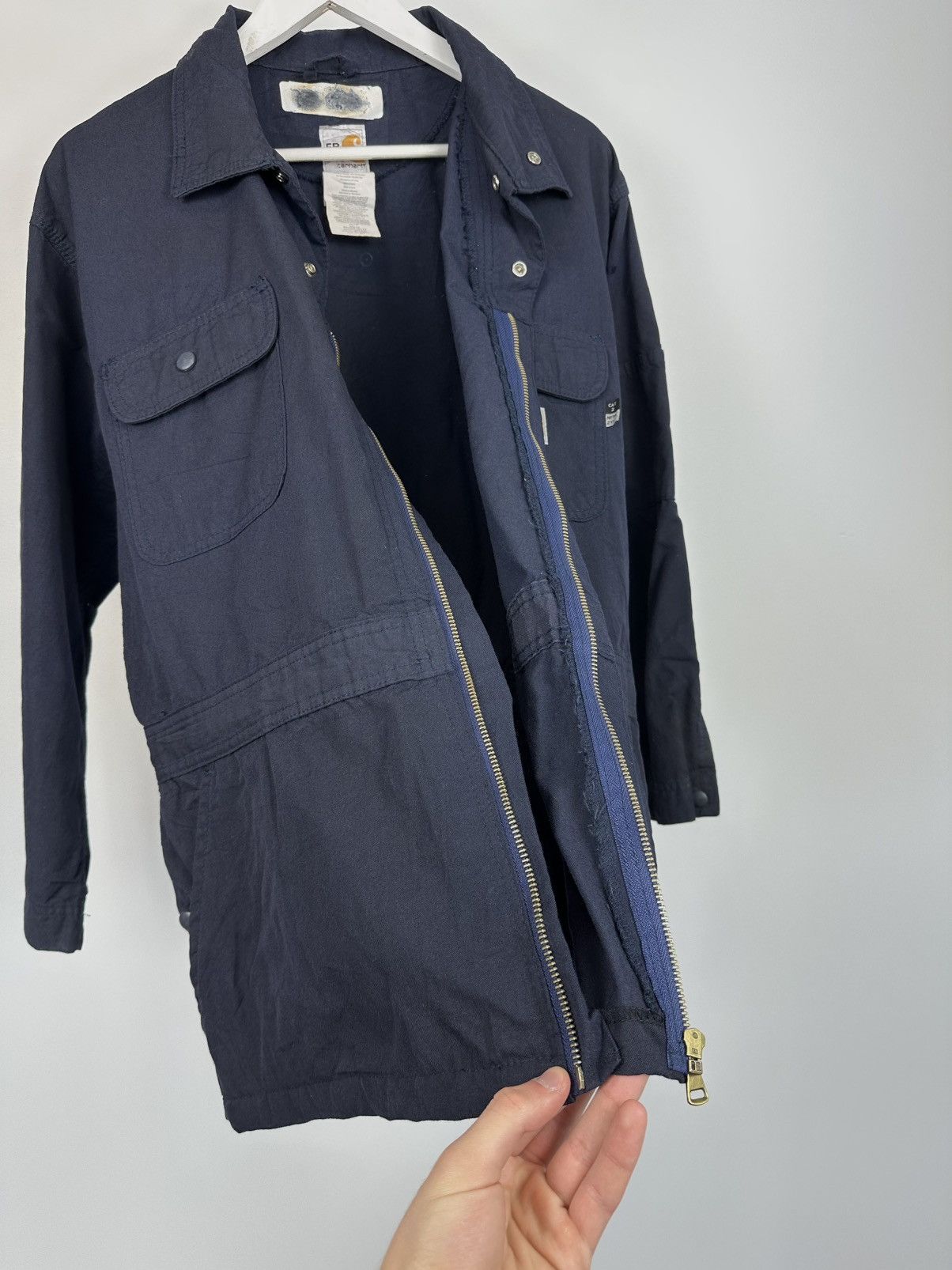 Carhartt Vintage Carhartt Flame Resistant Cargo Baggy Detroit Jacket Size US L / EU 52-54 / 3 - 14 Thumbnail