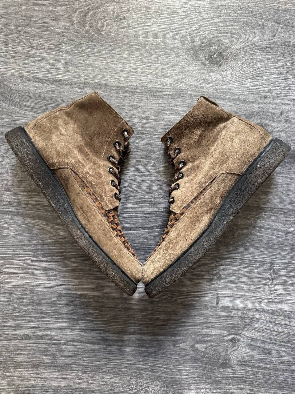 Allsaints AllSaints Moth Leather Suede Boot Taupe Animal Print Size US 11 / EU 44 - 3 Thumbnail