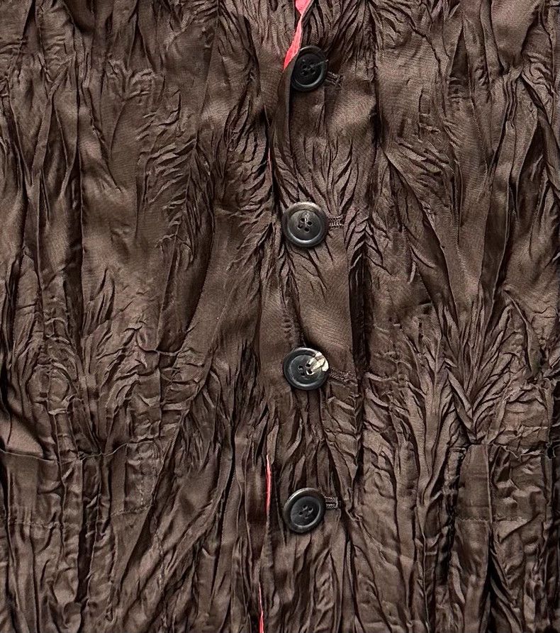 Issey Miyake Issey Miyake A brownish-red pleated waistcoat Size M / US 6-8 / IT 42-44 - 2 Thumbnail