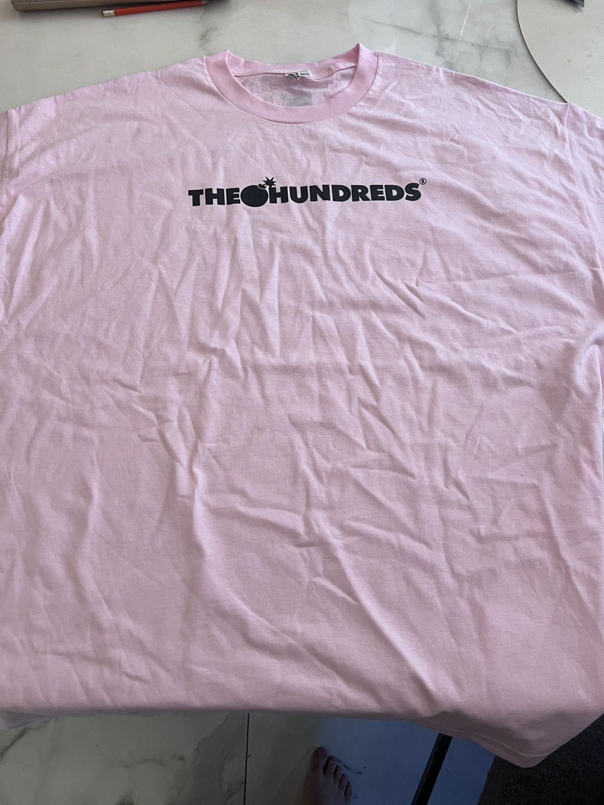 The Hundreds THE HUNDREDS BAR LOGO T-SHIRT PINK SZ 3XL Size US XXL / EU 58 / 5 - 1 Thumbnail