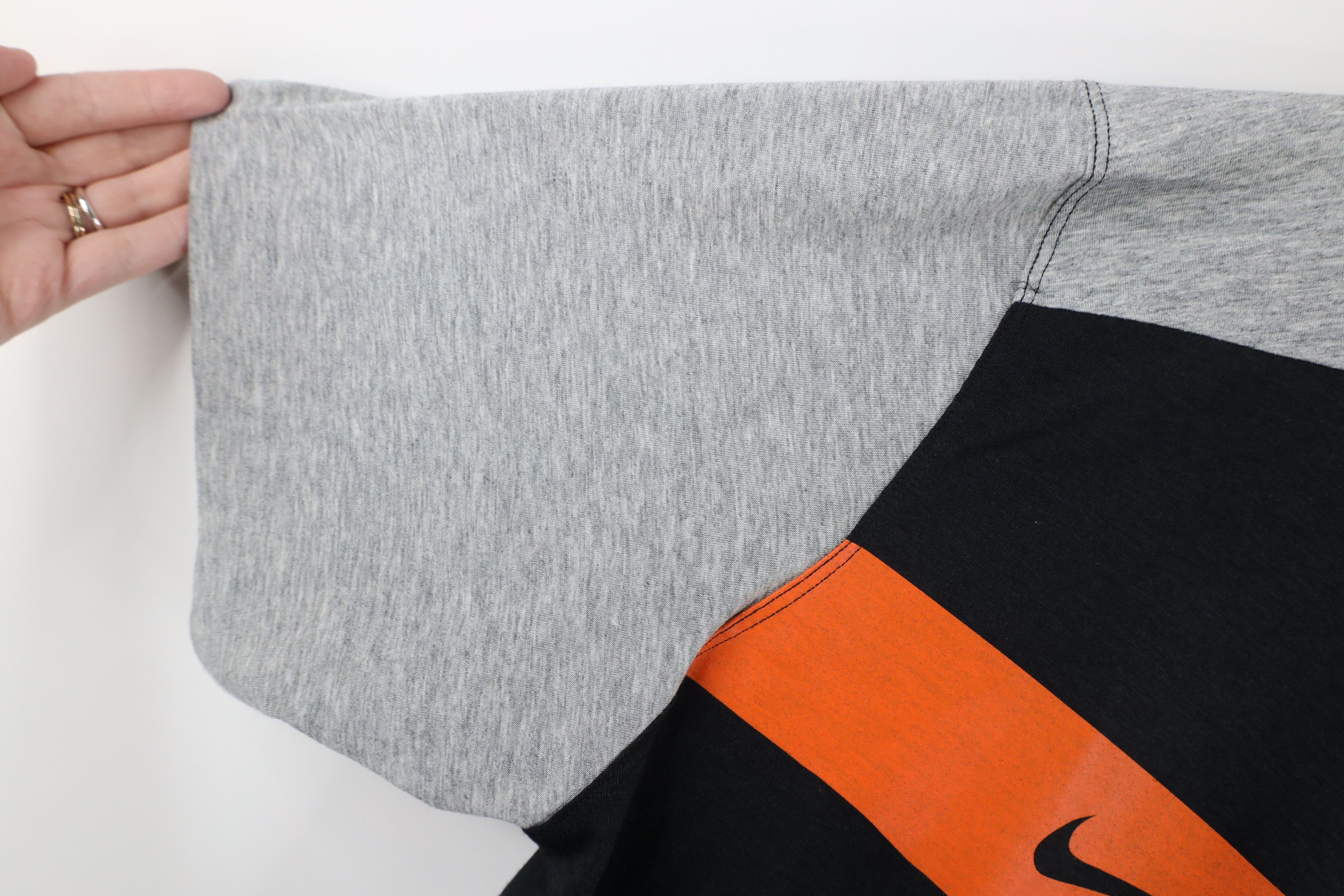 Nike × Vintage Nike Mini Swoosh San Francisco Giants Henley T-Shirt Black Size US XL / EU 56 / 4 - 8 Thumbnail