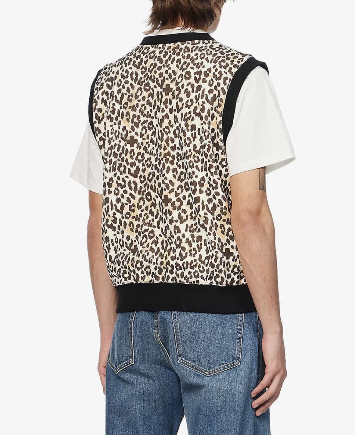 Places + Faces PLACES + FACES Leo-Plus Leopard Pattern Cotton Jersey Vest Size US L / EU 52-54 / 3 - 4 Thumbnail