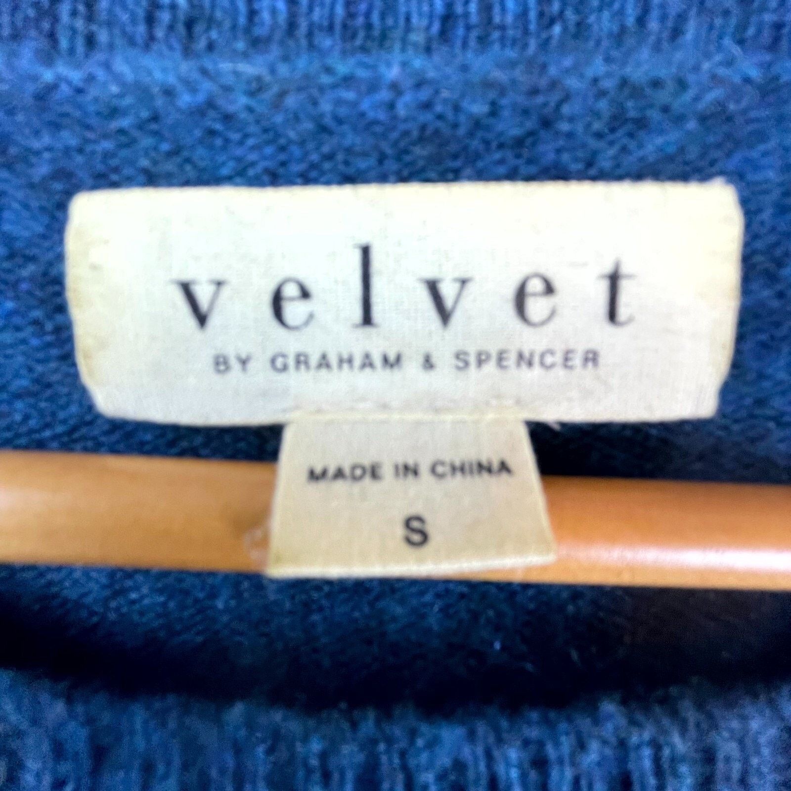 Velvet Velvet By Graham & Spencer Sweater Women Small Blue Cashmere Size S / US 4 / IT 40 - 3 Thumbnail