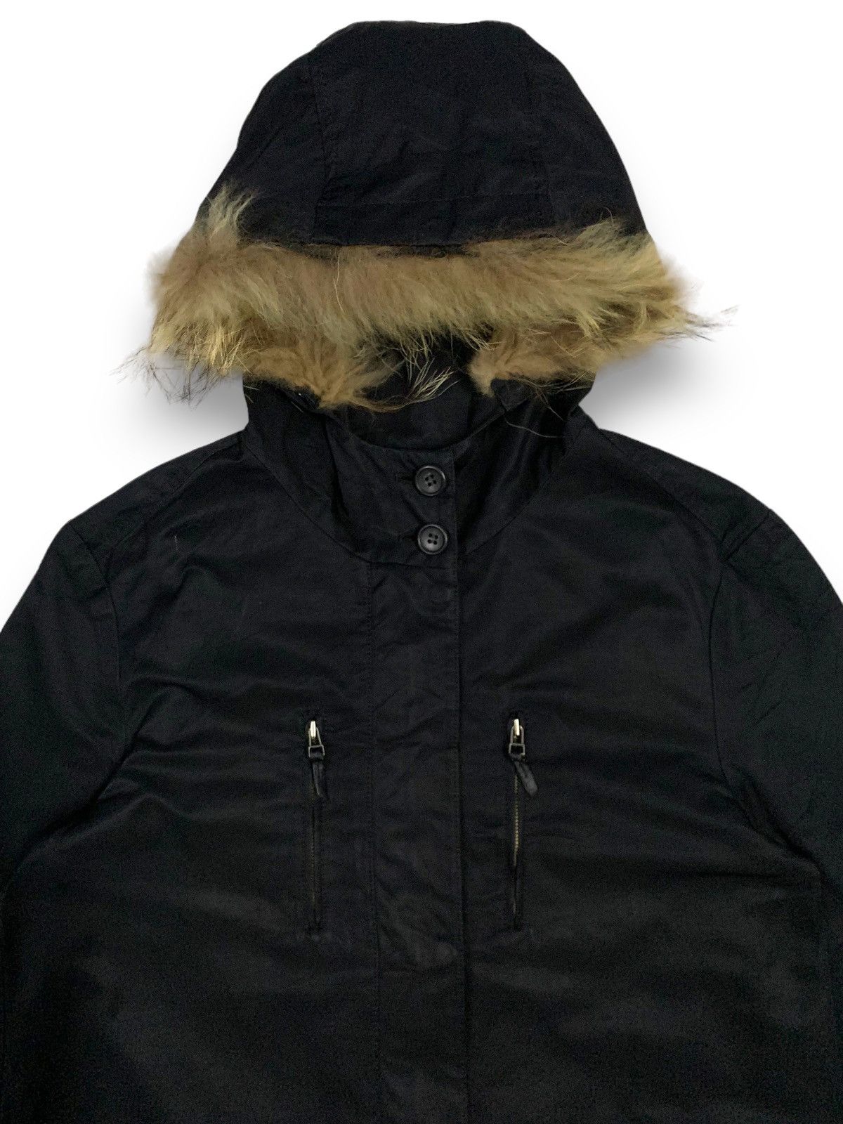 14th Addiction Japanese Brand Multi-pockets Raccoon Fur Hooded Parka Jacket Size US S / EU 44-46 / 1 - 5 Thumbnail