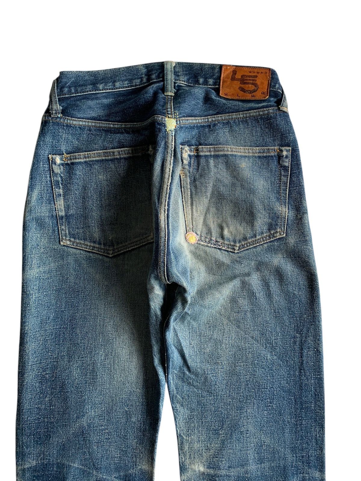Vintage Vintage 45Rpm Selvedge Button Fly Rusty Distressed Denim Size US 27 - 8 Thumbnail