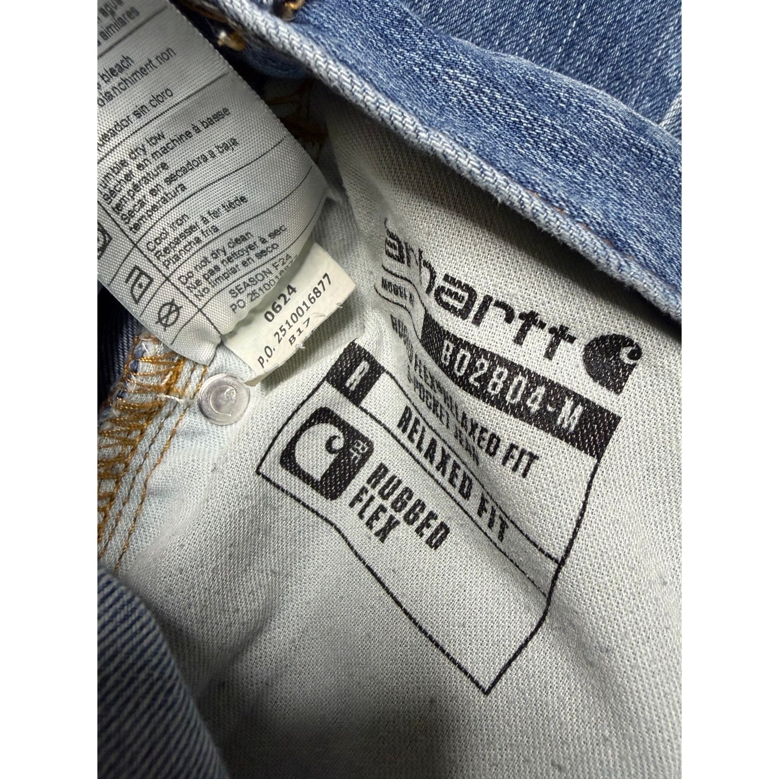 Carhartt Carhartt Relaxed Fit Jeans Men’s 32x32 Light Wash Straight Size US 32 / EU 48 - 12 Thumbnail