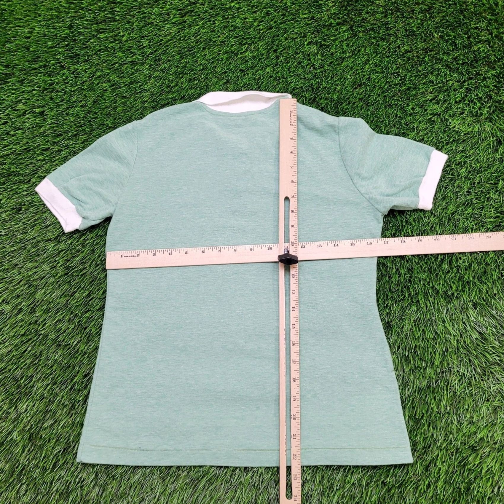Vintage VINTAGE Maggiore Polo Shirt Womens XS Polo White Mint Green Pastel Two-Tone 80s Tennis Style Knit USA Made Size XS / US 0-2 / IT 36-38 - 6 Thumbnail