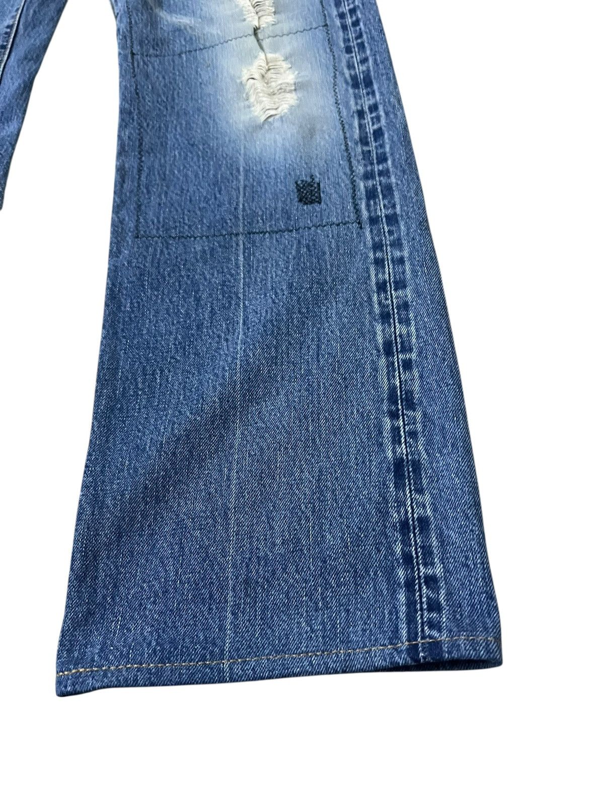 Blue Blue Japan Vintage Blue Blue Japan Patchwork Selvedge Jean Size US 29 - 11 Thumbnail