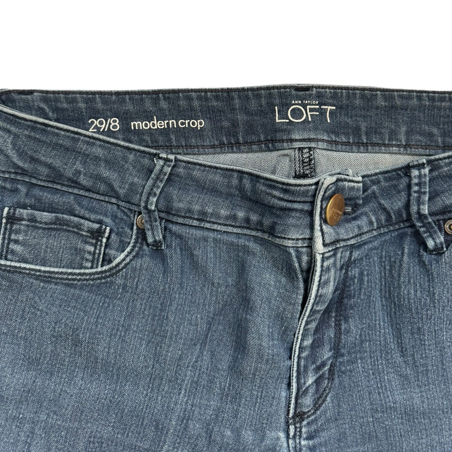 Ann Taylor Ann Taylor Loft Cropped Capri Denim Jeans Modern Crop 28 Size 28" / US 6 / IT 42 - 4 Thumbnail
