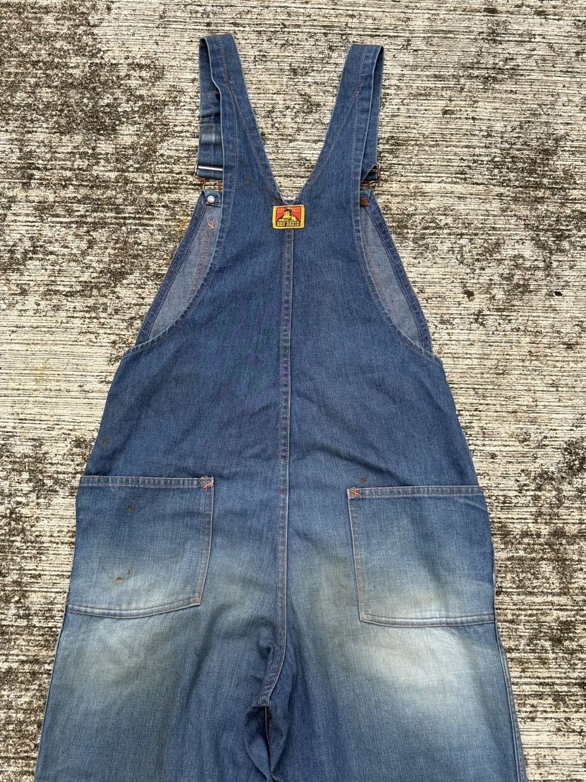 Ben Davis Vintage 1960s–Early 1970s Ben Davis Selvedge Denim Overalls Size US 30 / EU 46 - 9 Thumbnail