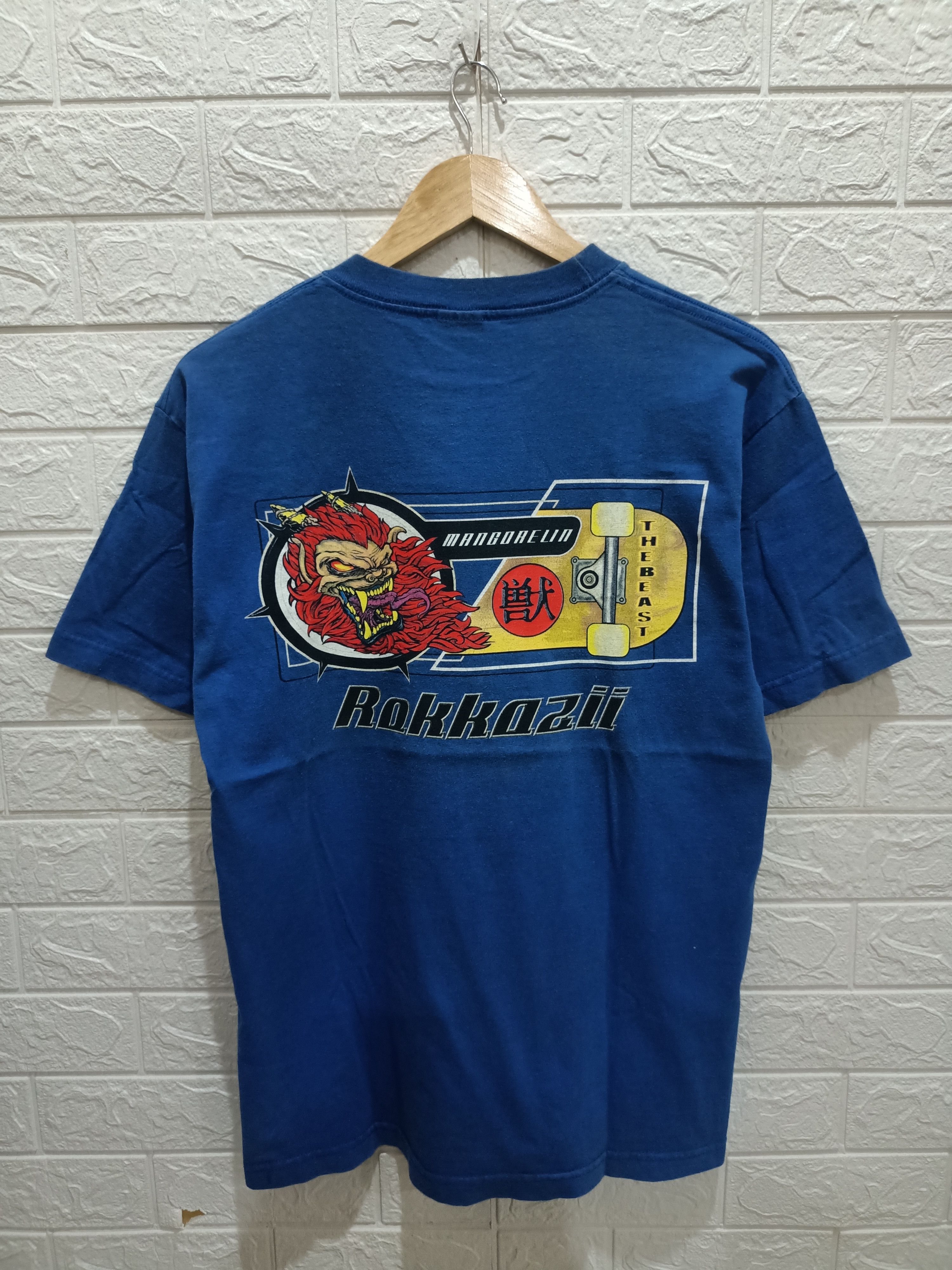 Hook-Ups Rare Vintage 90s The Beast Rokazzi Skateboard Hook Ups Tee Size US M / EU 48-50 / 2 - 1 Thumbnail