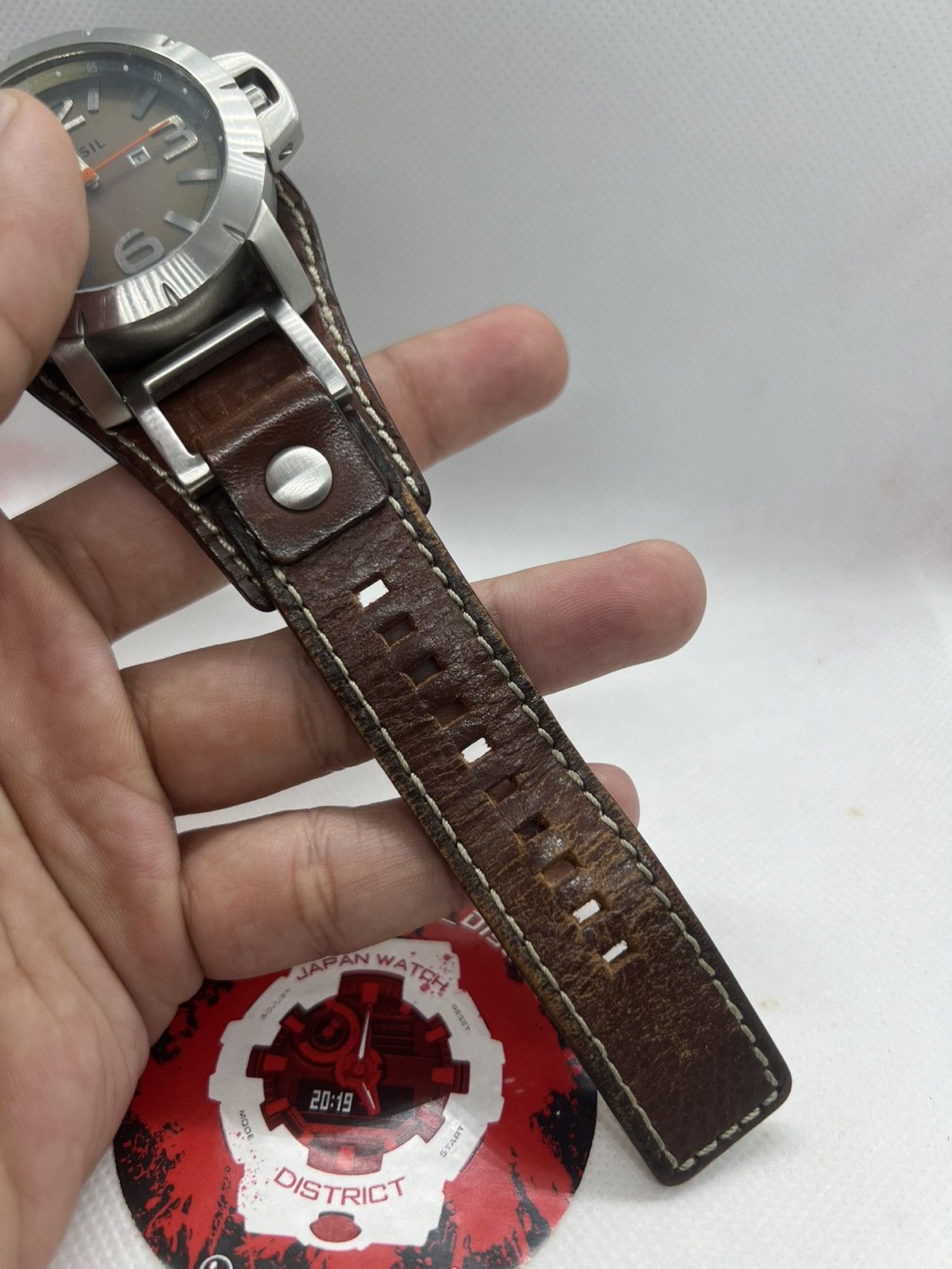 Fossil men's brown leather
