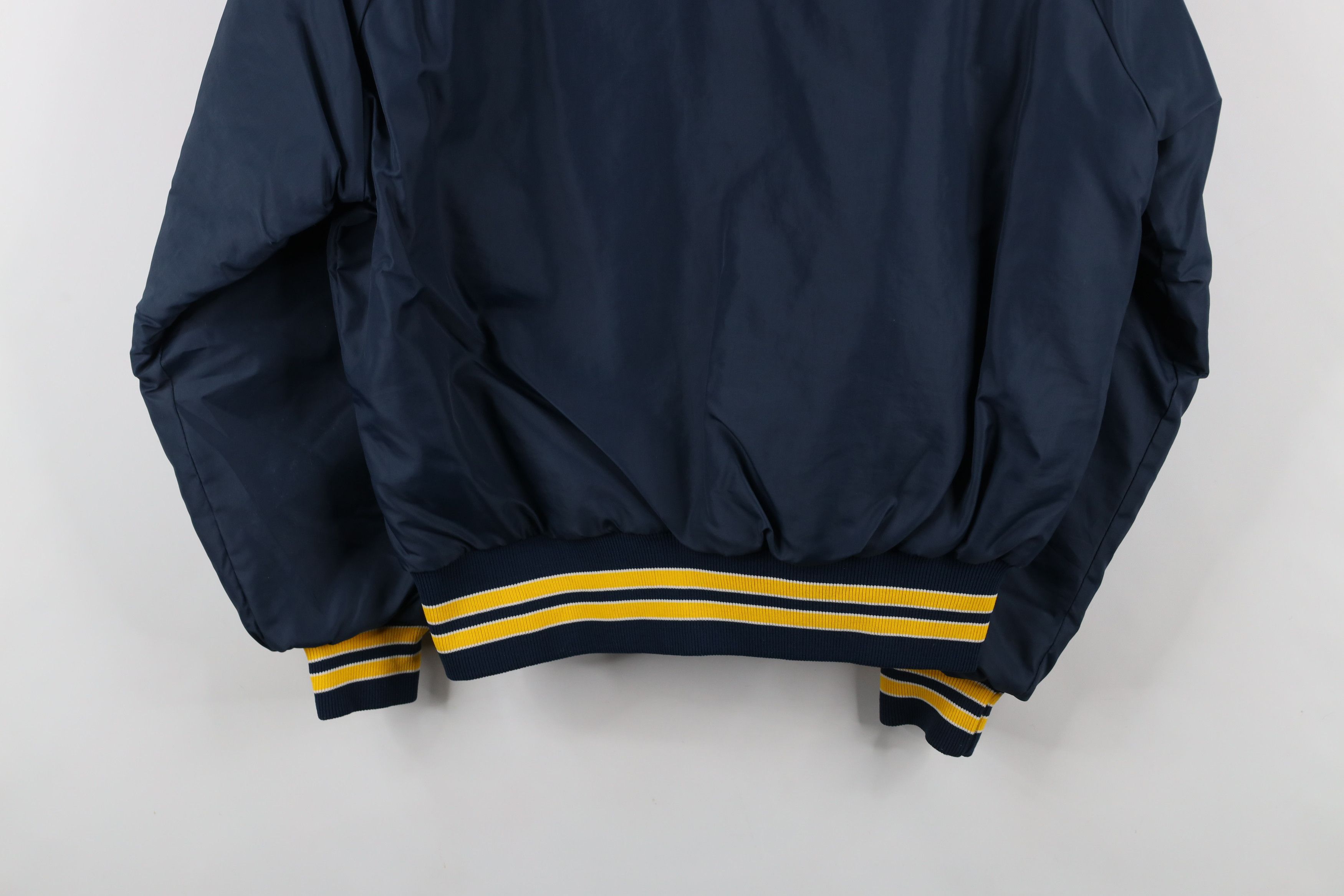 Vintage Vinage 80s Curvlite Glass Quilted Bomber Jacket Blue USA Size US M / EU 48-50 / 2 - 13 Thumbnail