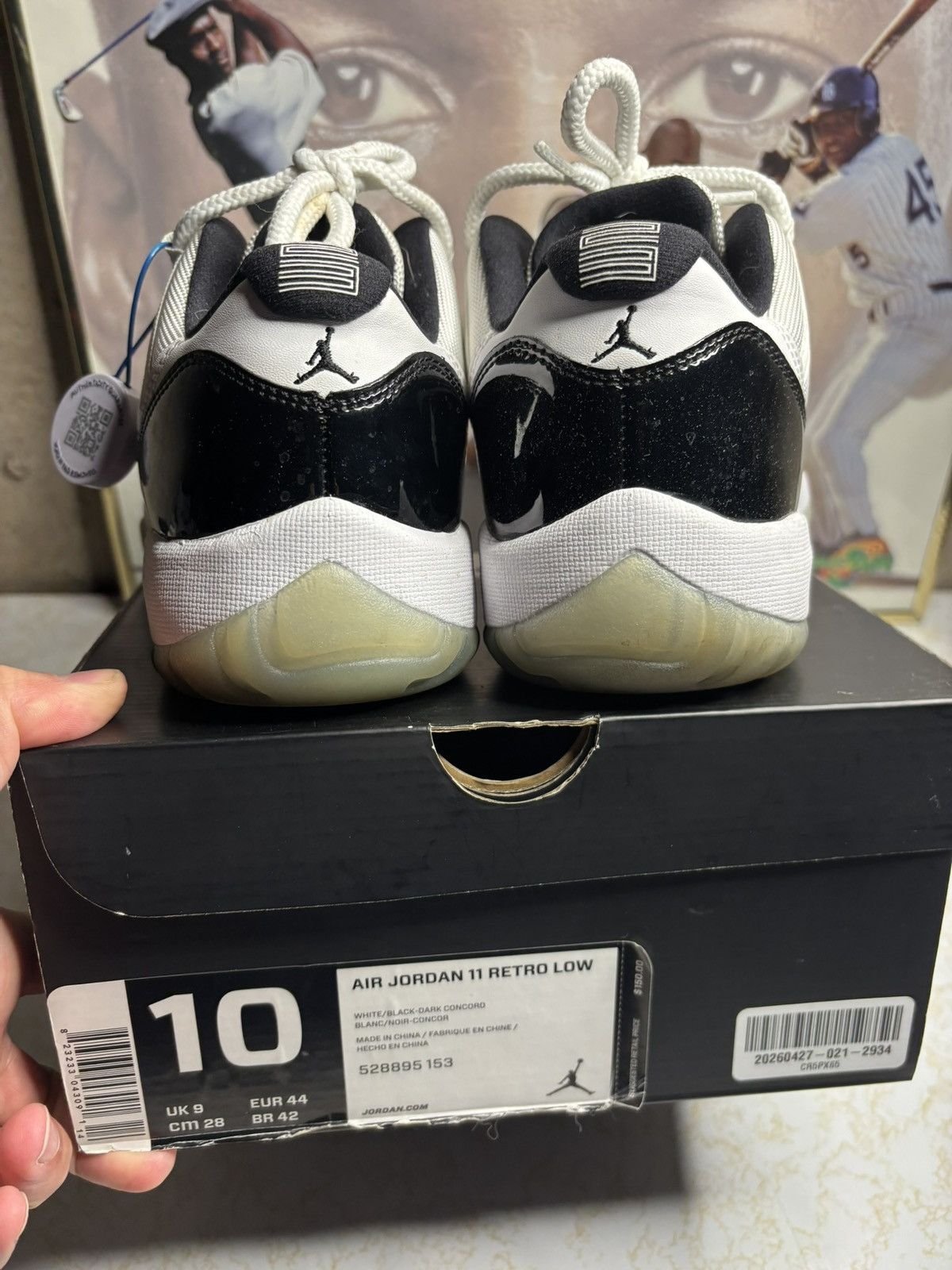 Jordan Brand Air Jordan 11 Retro 2018 Concord 2018 Size US 10 / EU 43 - 7 Thumbnail
