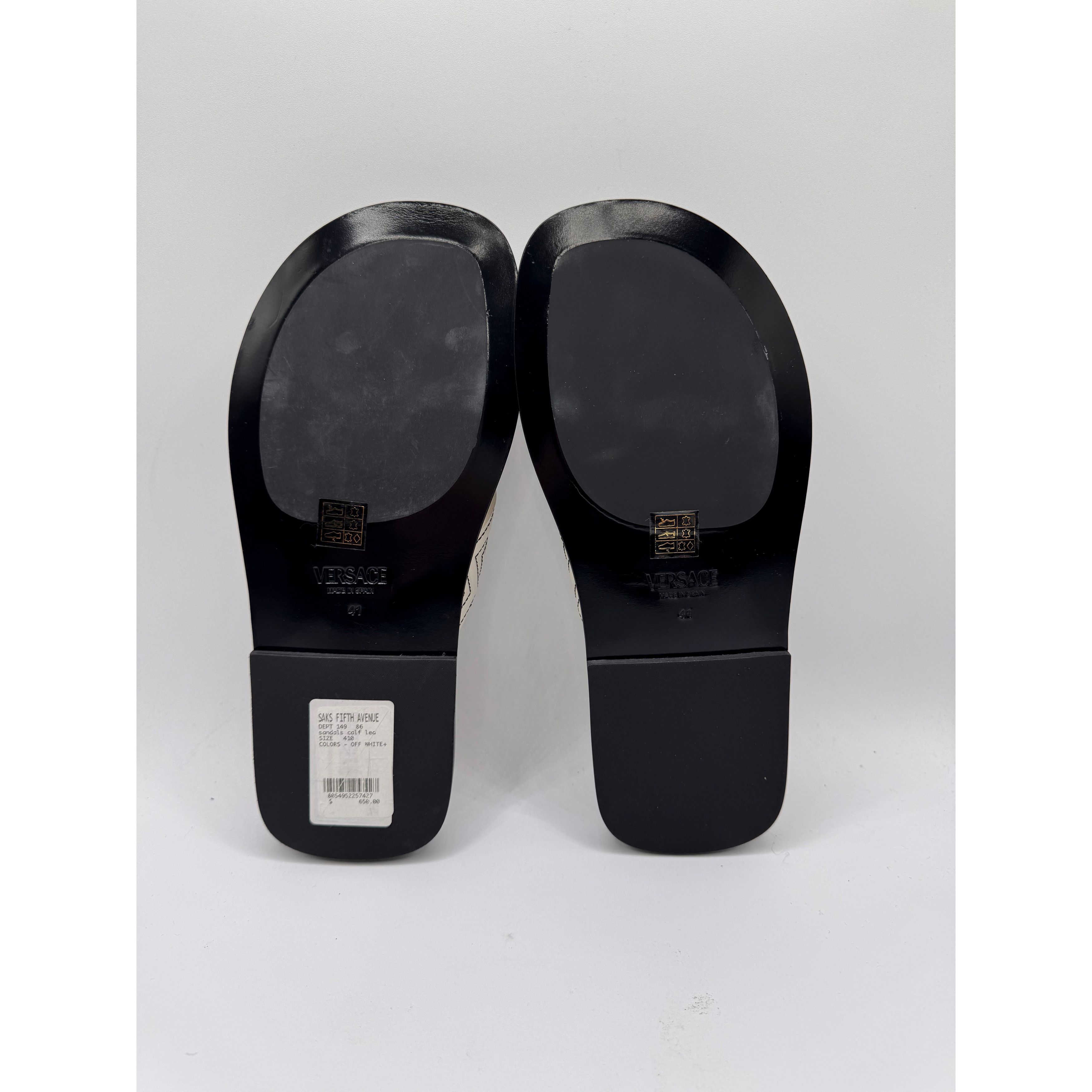 Versace Versace Off White Motif Sandals Size 41 Size US 8 / EU 41 - 10 Thumbnail