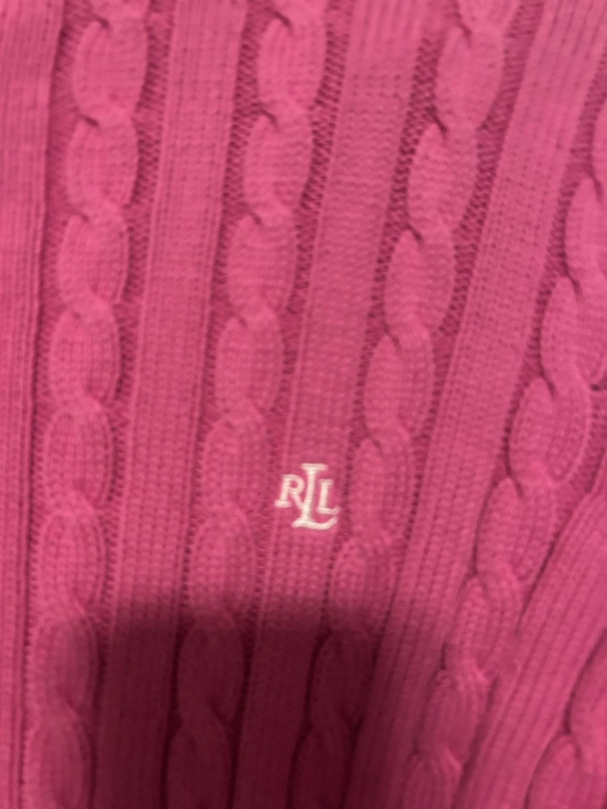 Lauren Ralph Lauren Ralph Lauren Lauren sweater cable knit pink women’s xl Size XL / US 12-14 / IT 48-50 - 3 Thumbnail