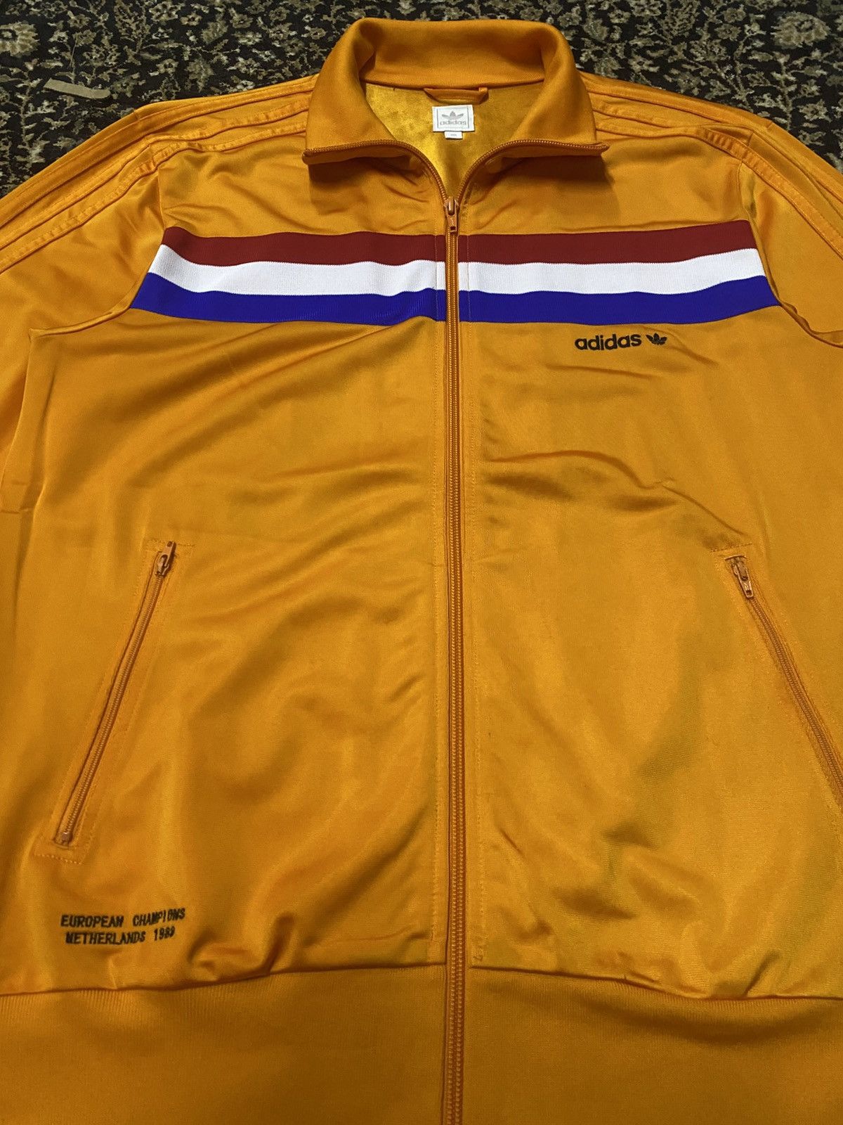 Adidas × Vintage Adidas Holland Tracktop Jacket EURO 1988 Netherlands Size US L / EU 52-54 / 3 - 2 Thumbnail