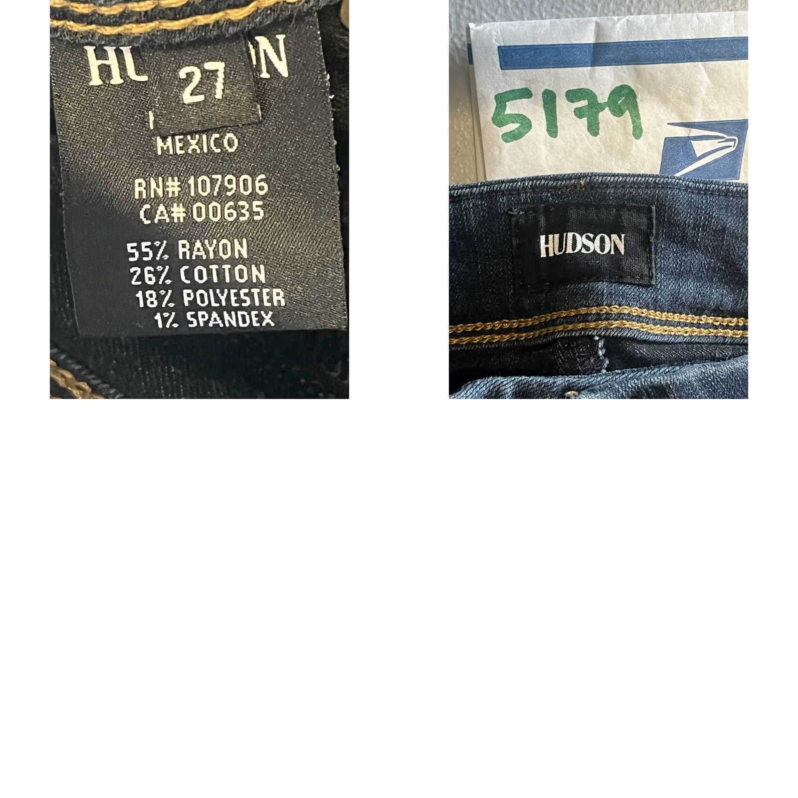 Hudson Hudson Women's Jeans Size 27 Low Rise Dark Denim Size 27" / US 4 / IT 40 - 8 Thumbnail