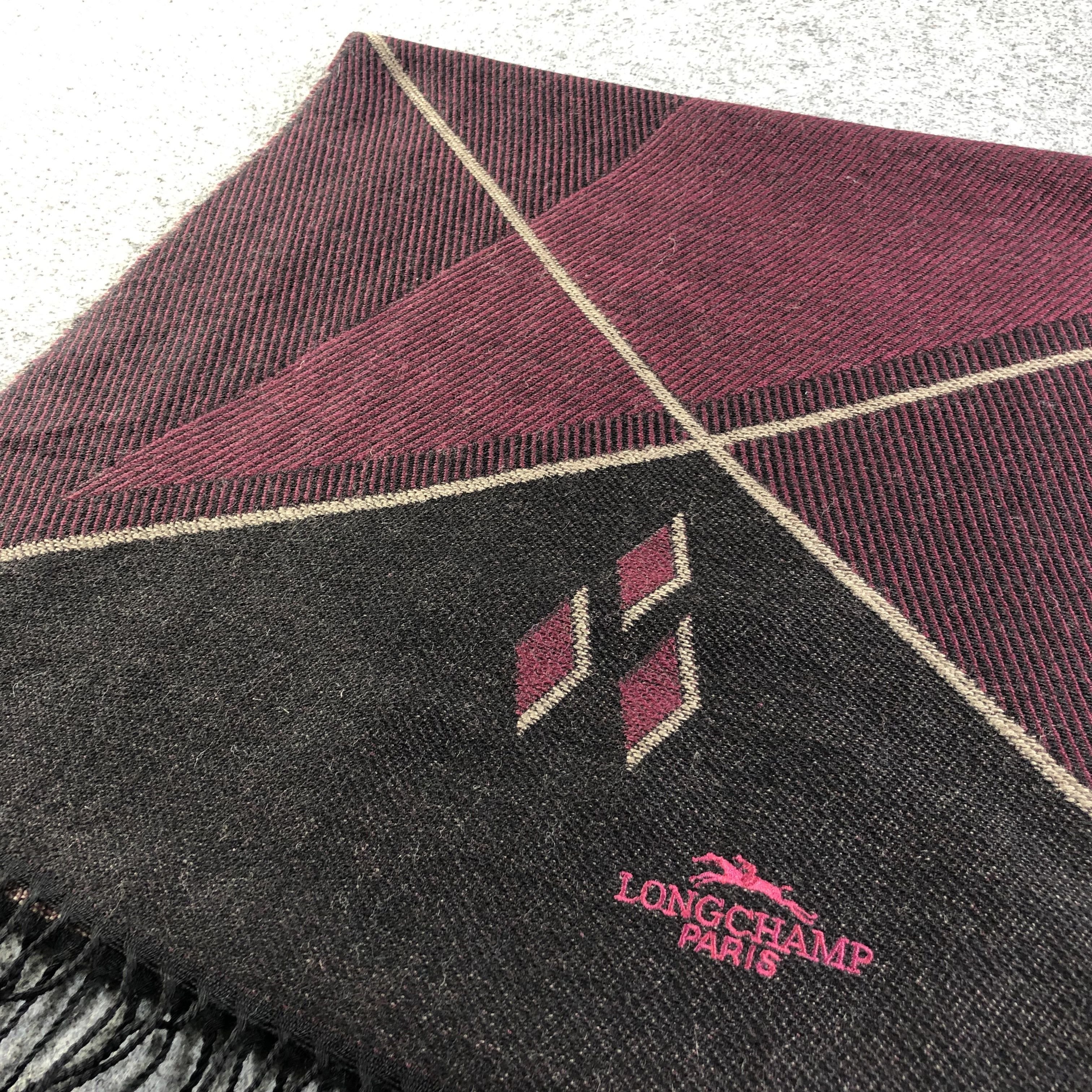 Longchamp Longchamp Wool Scarf Muffler V1103 Size ONE SIZE - 3 Thumbnail