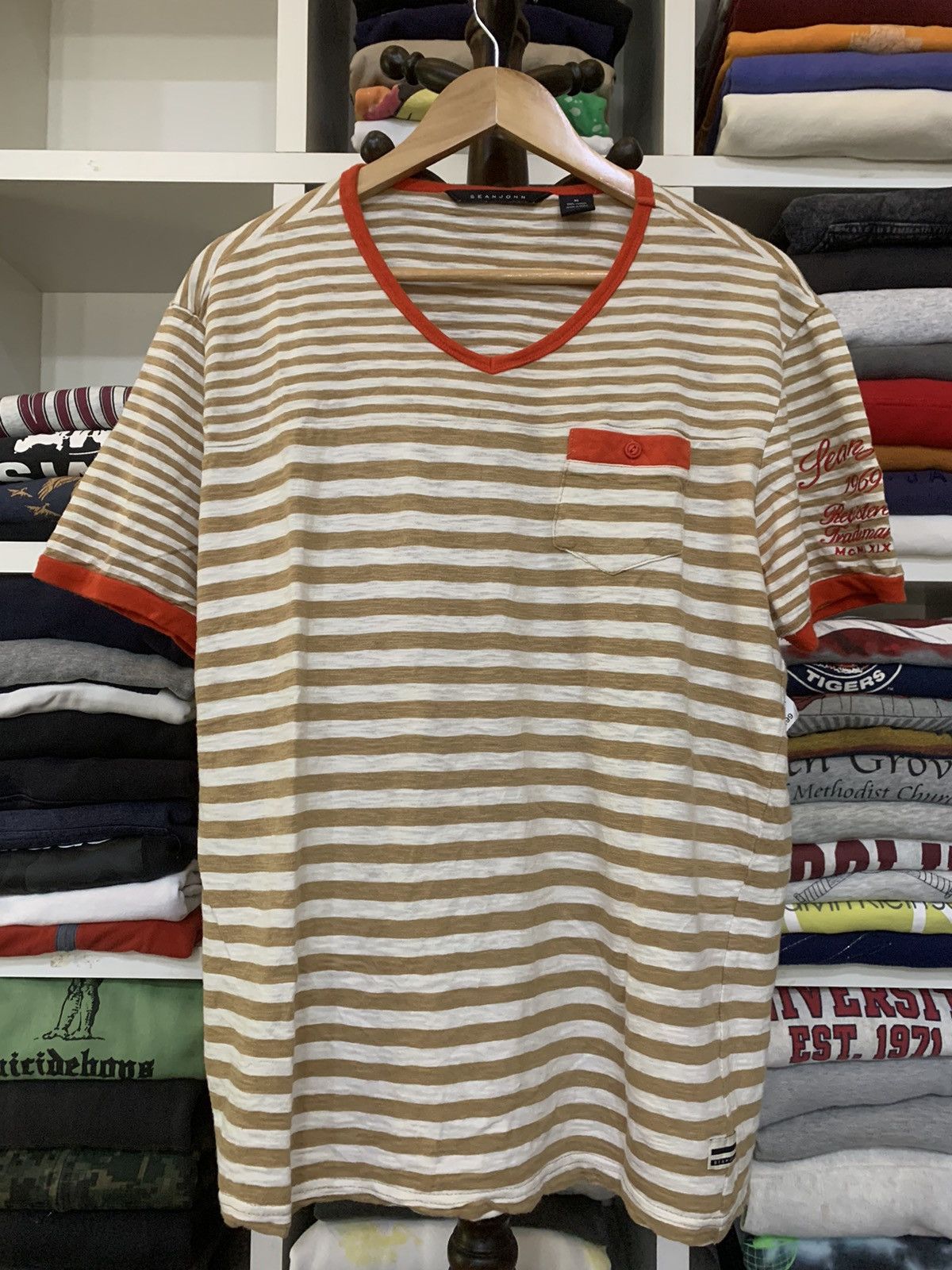 Sean John Sean john Stripe Tee Size US M / EU 48-50 / 2 - 2 Thumbnail