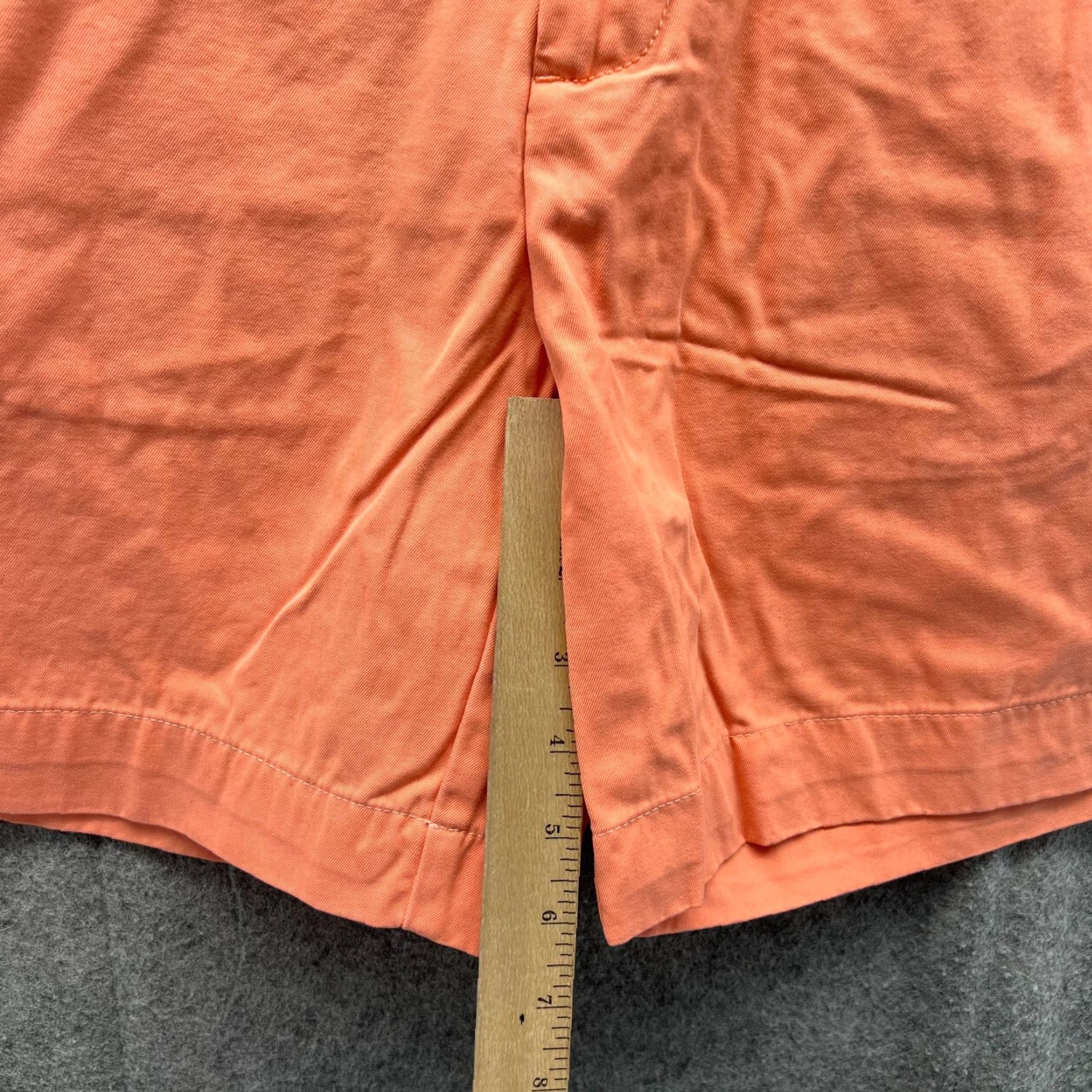 Tommy Hilfiger Tommy Hilfiger Shorts Mens 32 Orange Chino Flat Front Classic Fit Canvas Cotton Shorts Size US 32 / EU 48 - 7 Thumbnail
