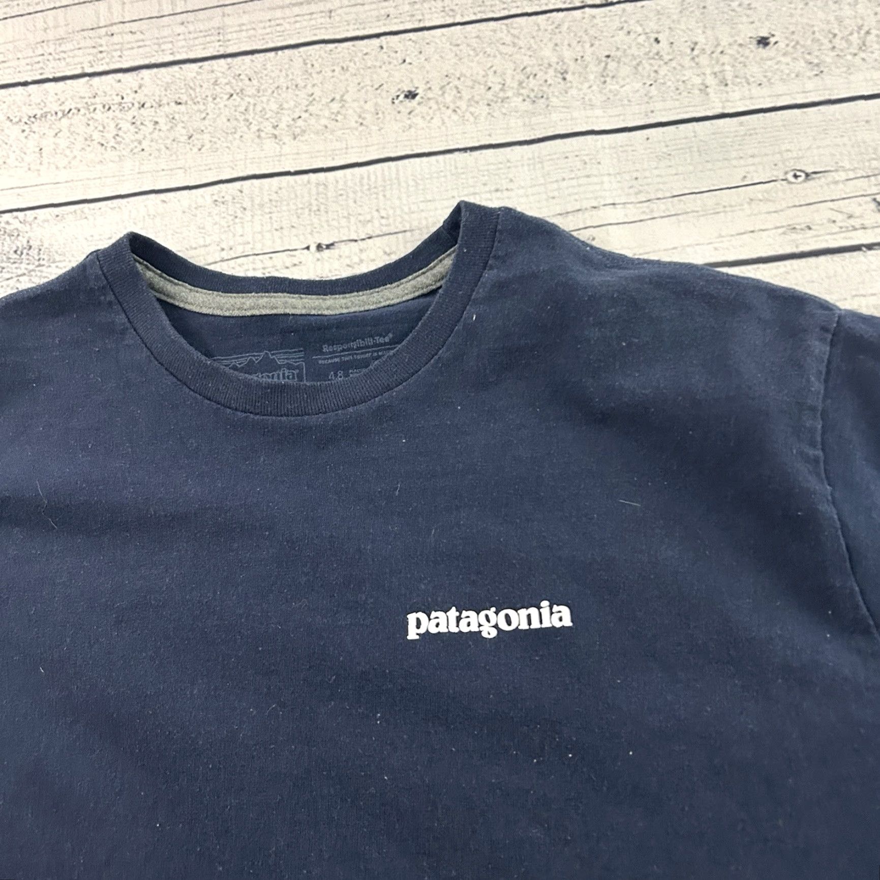 Patagonia Patagonia Blue Fitz Roy Short Sleeve T Shirt Men's M Regular Fit Size US M / EU 48-50 / 2 - 2 Thumbnail