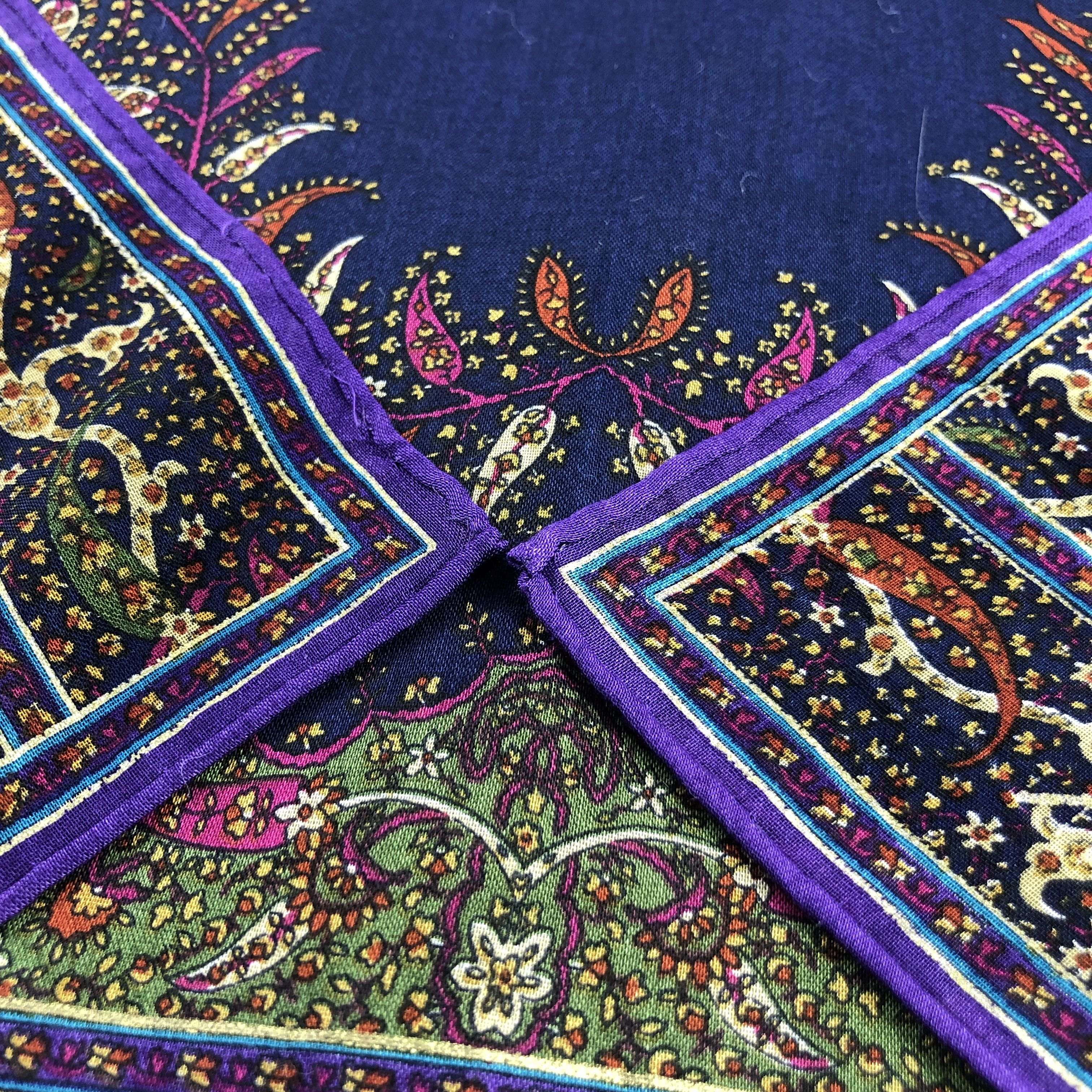 Lanvin × Vintage Lanvin Paisley Handkerchief Neckerchief Bandana H2729 Size ONE SIZE - 5 Thumbnail